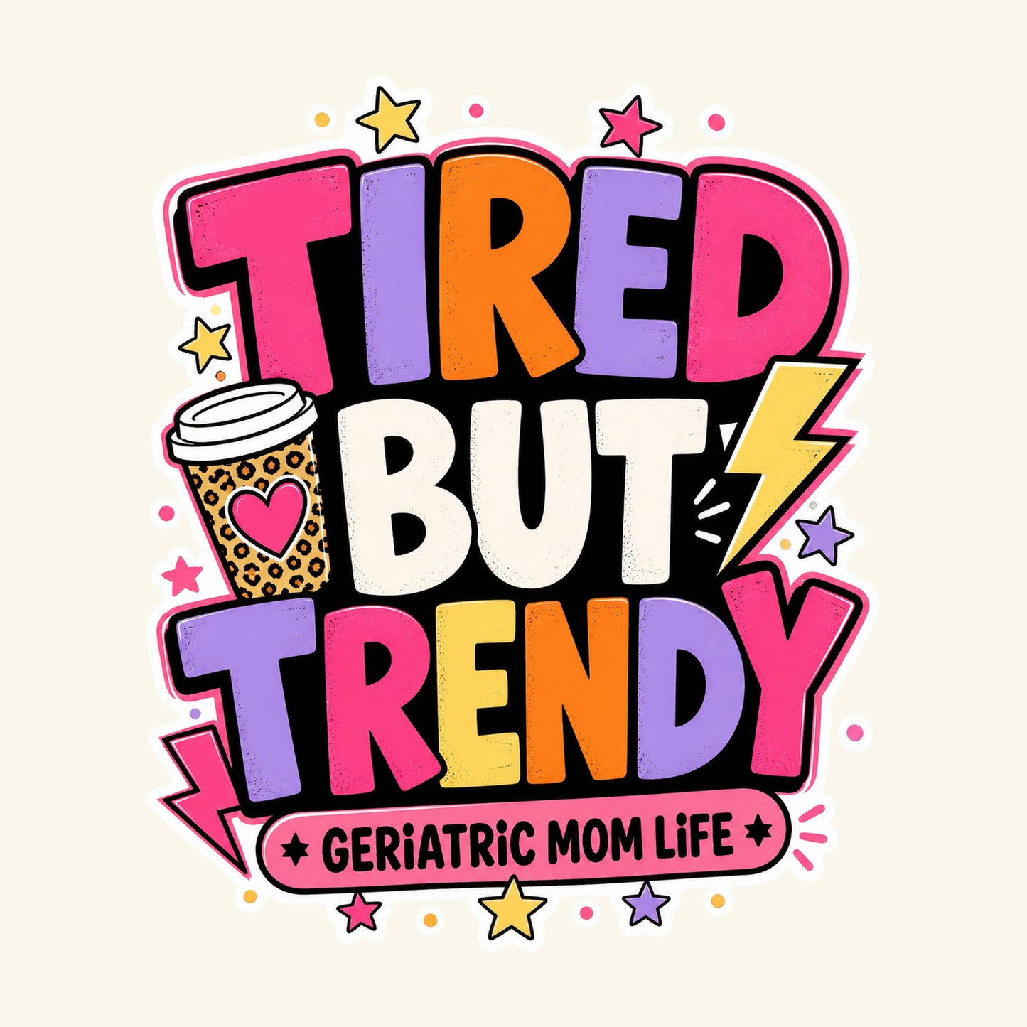 Tired But Trendy readable design detail