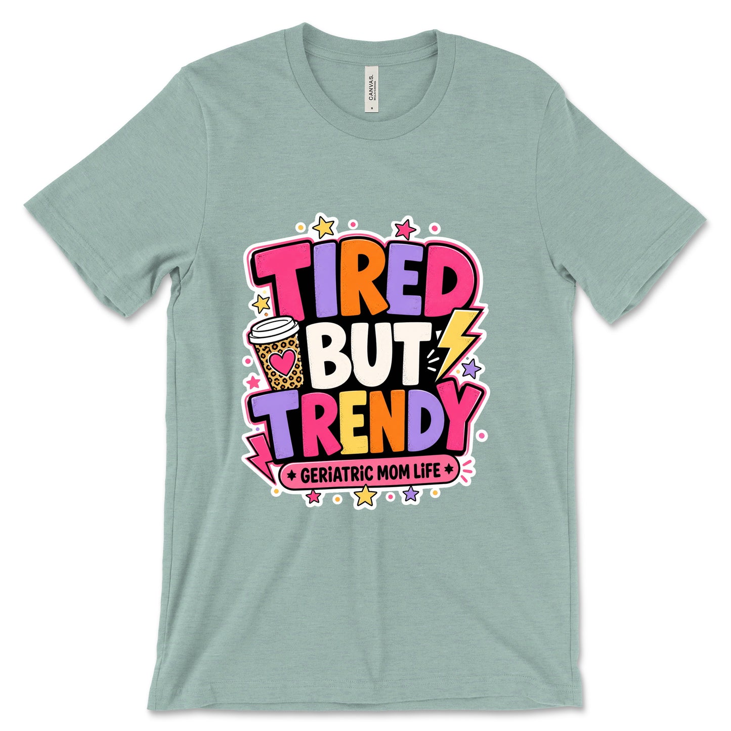 Tired But Trendy Heather Dusty Blue