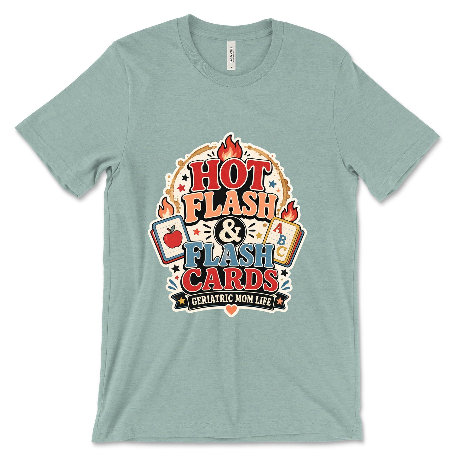 Hot Flash And Flash Cards Heather Dusty Blue