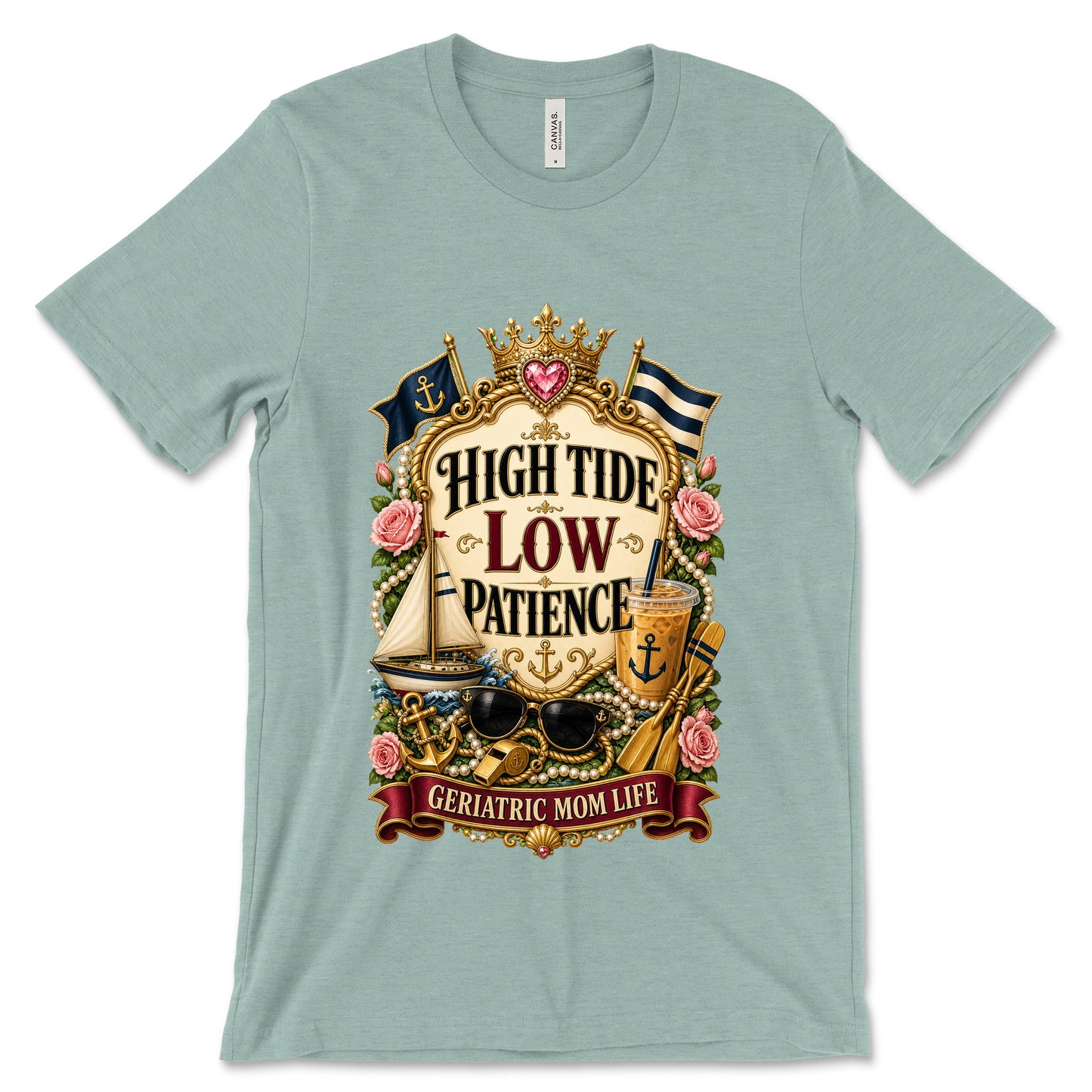 High Tide Low Patience Heather Dusty Blue