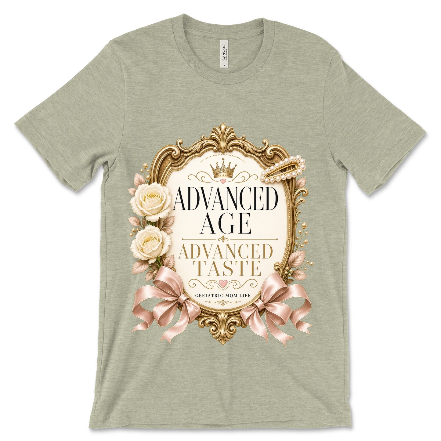 Advanced Age Advanced Taste heather stone shirt mockup