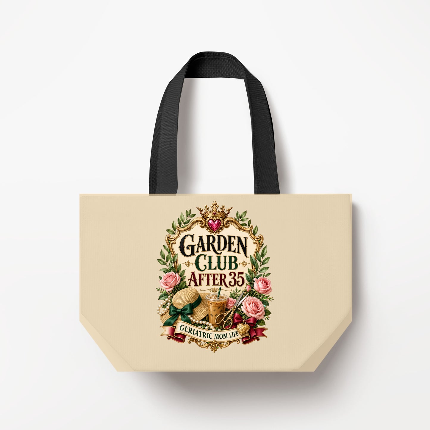Garden Club After 35 natural canvas bag