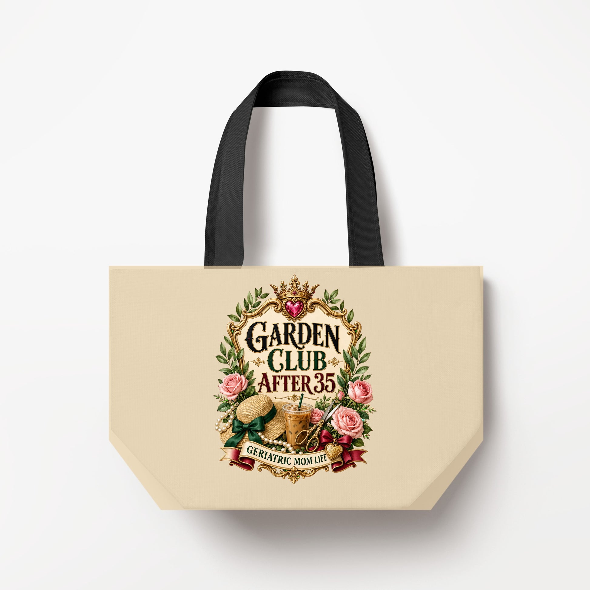 Garden Club After 35 natural canvas bag
