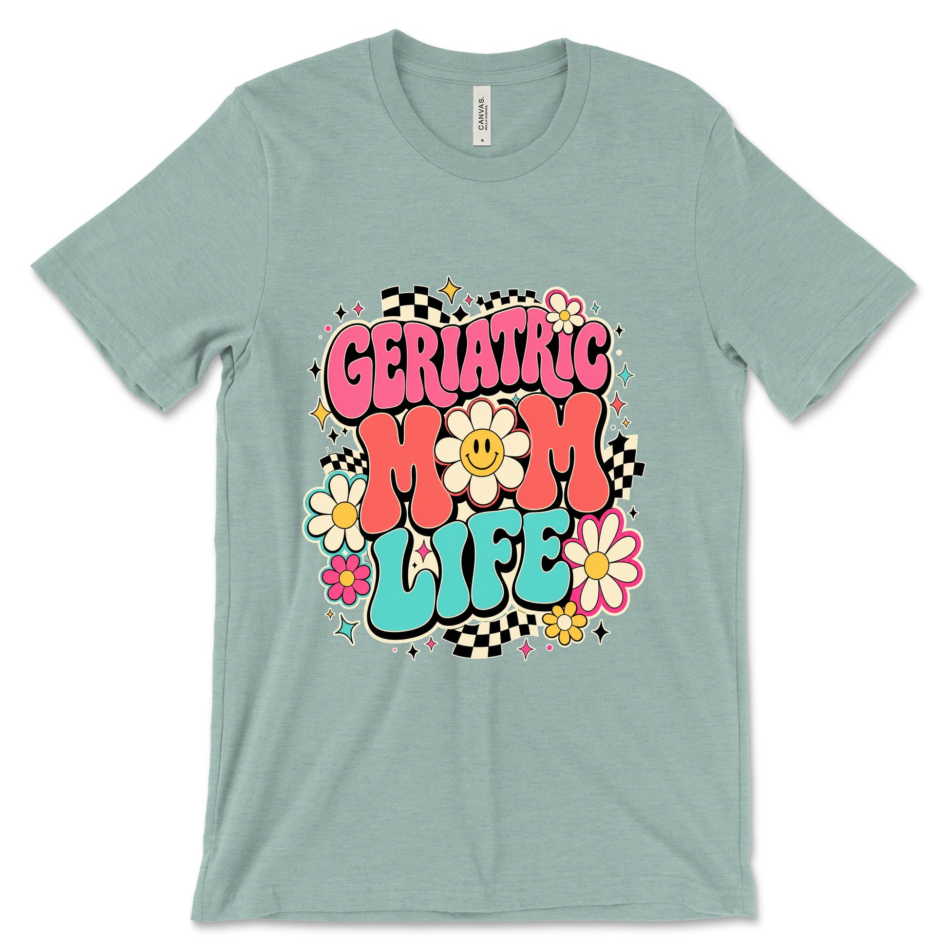 Geriatric Mom Life Heather Dusty Blue