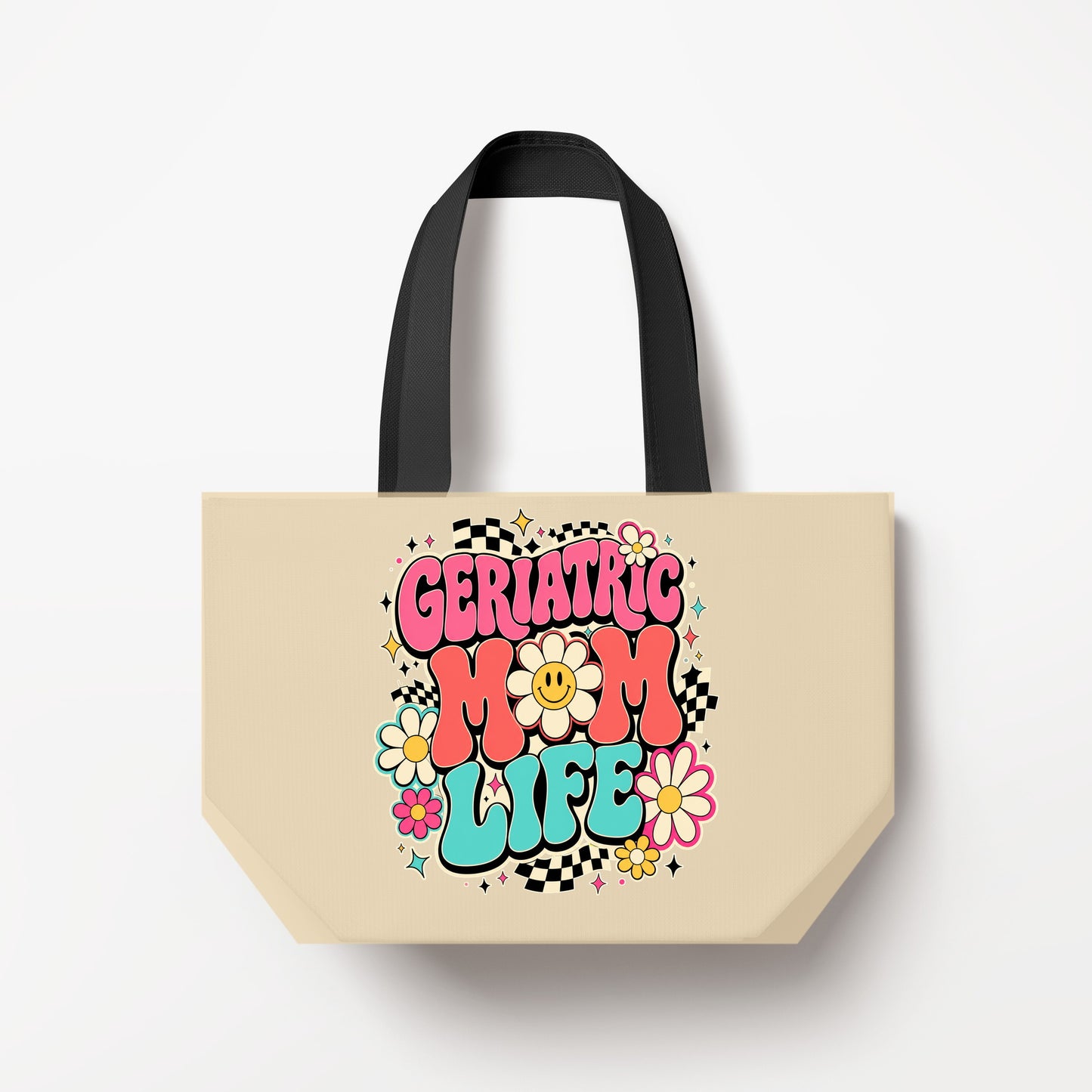 Geriatric Mom Life Natural Canvas