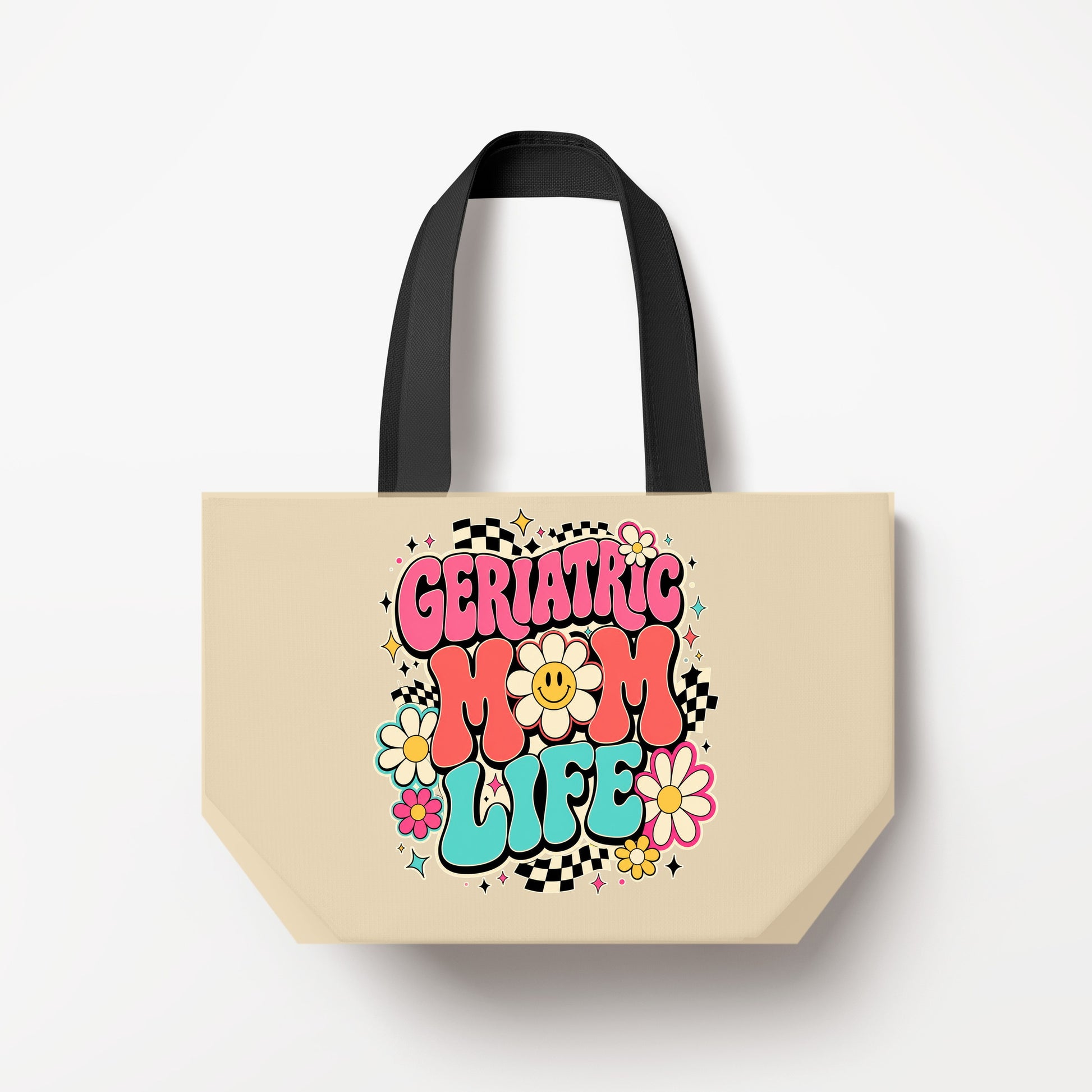 Geriatric Mom Life Natural Canvas
