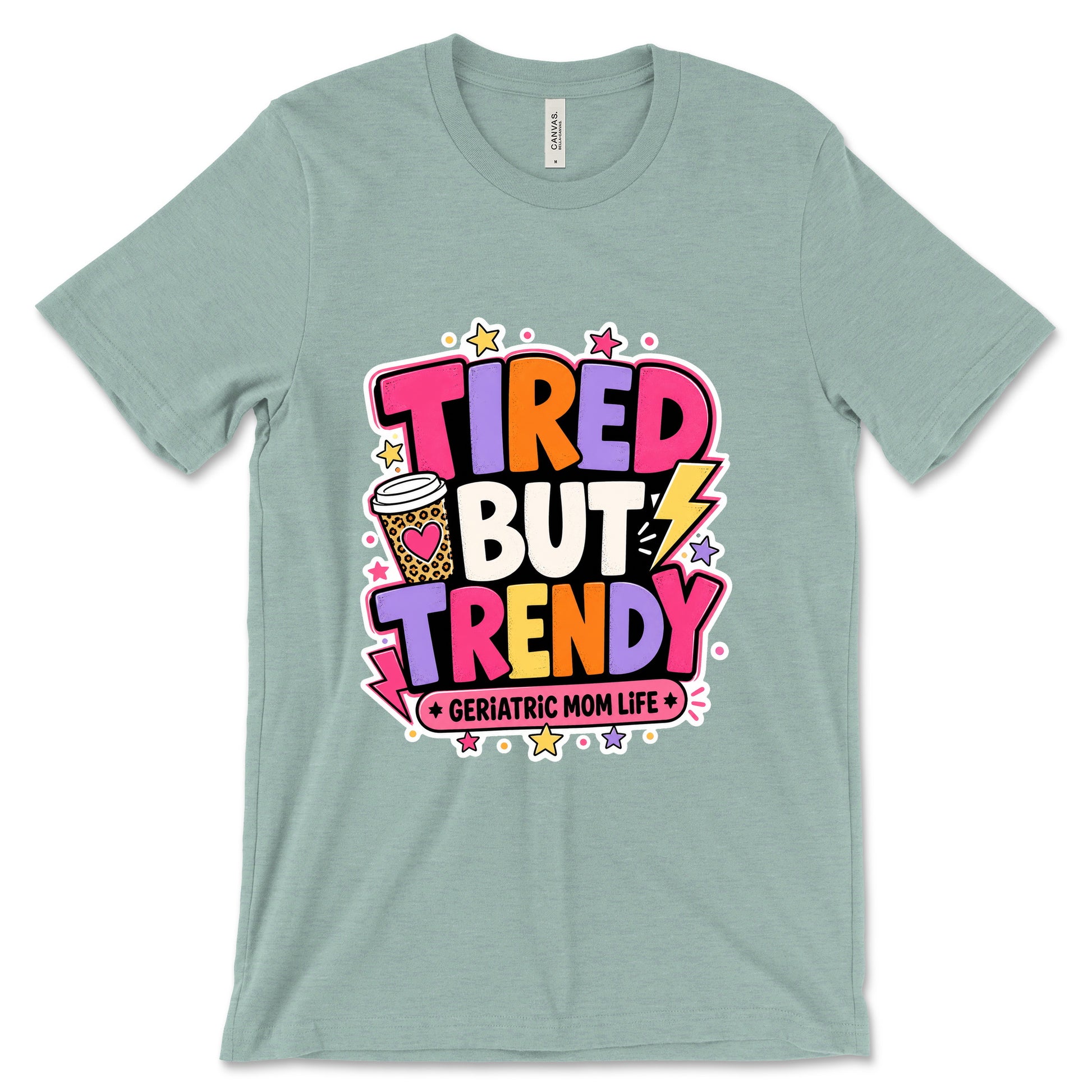 Tired But Trendy Heather Dusty Blue