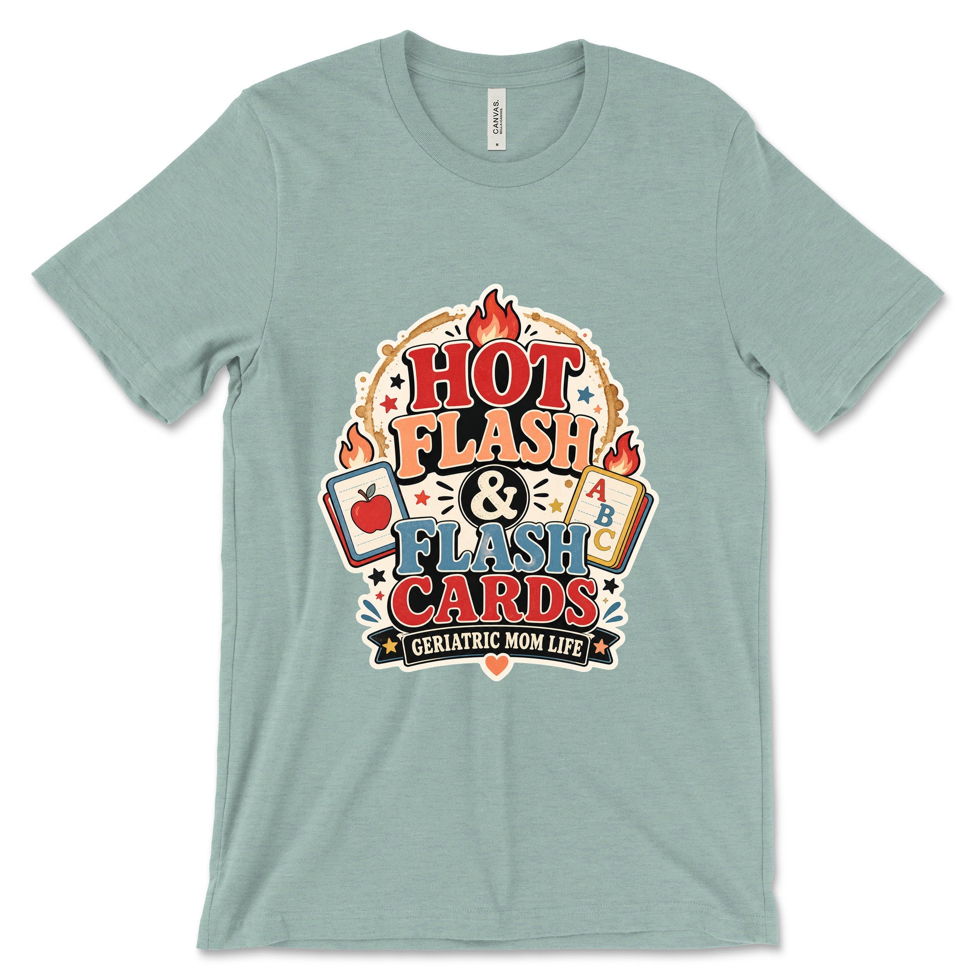 Hot Flash And Flash Cards Heather Dusty Blue