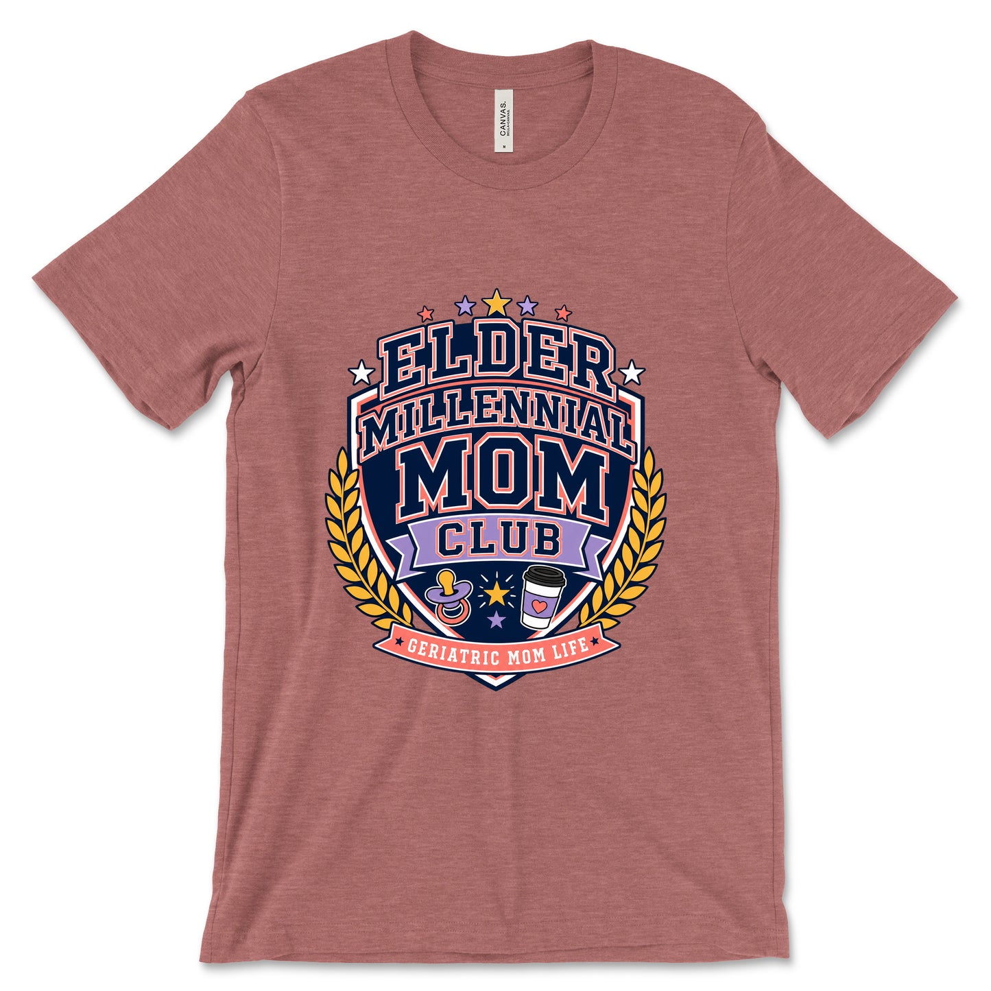 Elder Millennial Mom Club Heather Mauve