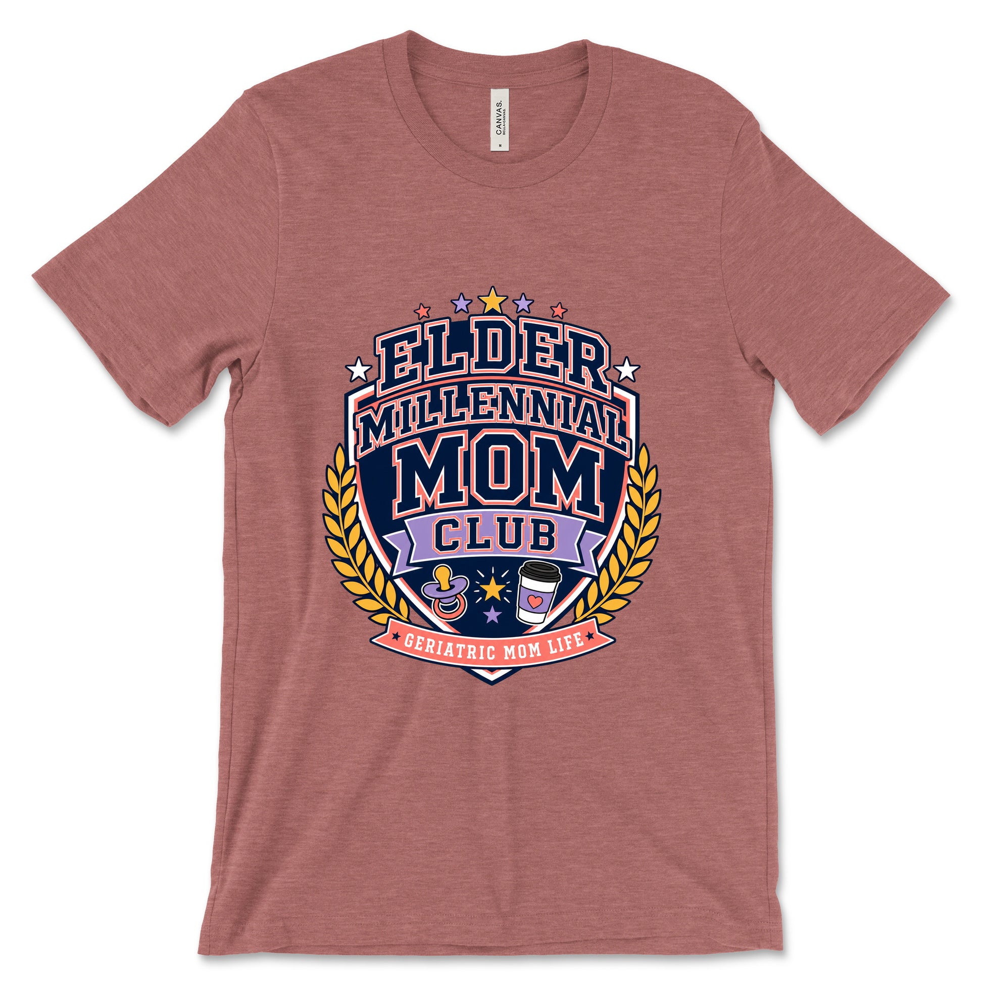 Elder Millennial Mom Club Heather Mauve