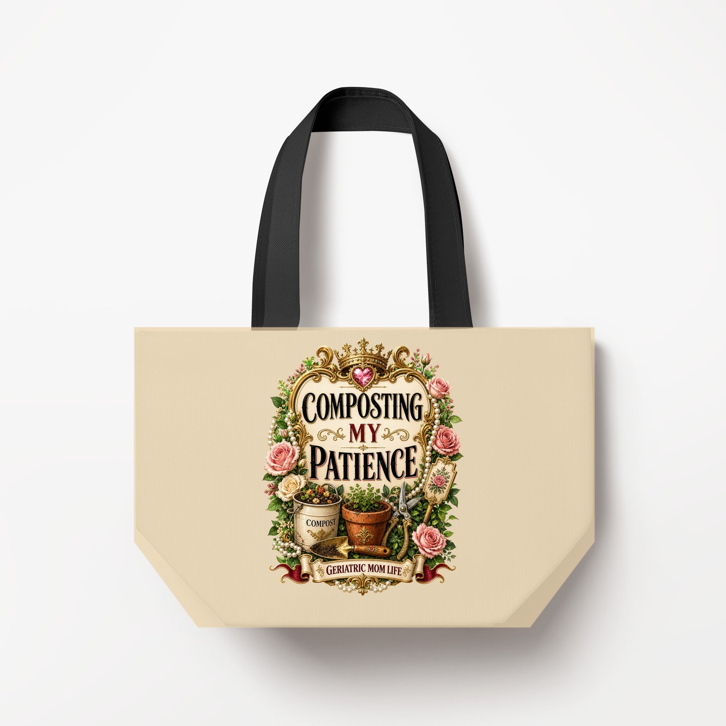 Composting My Patience Natural Canvas Bag