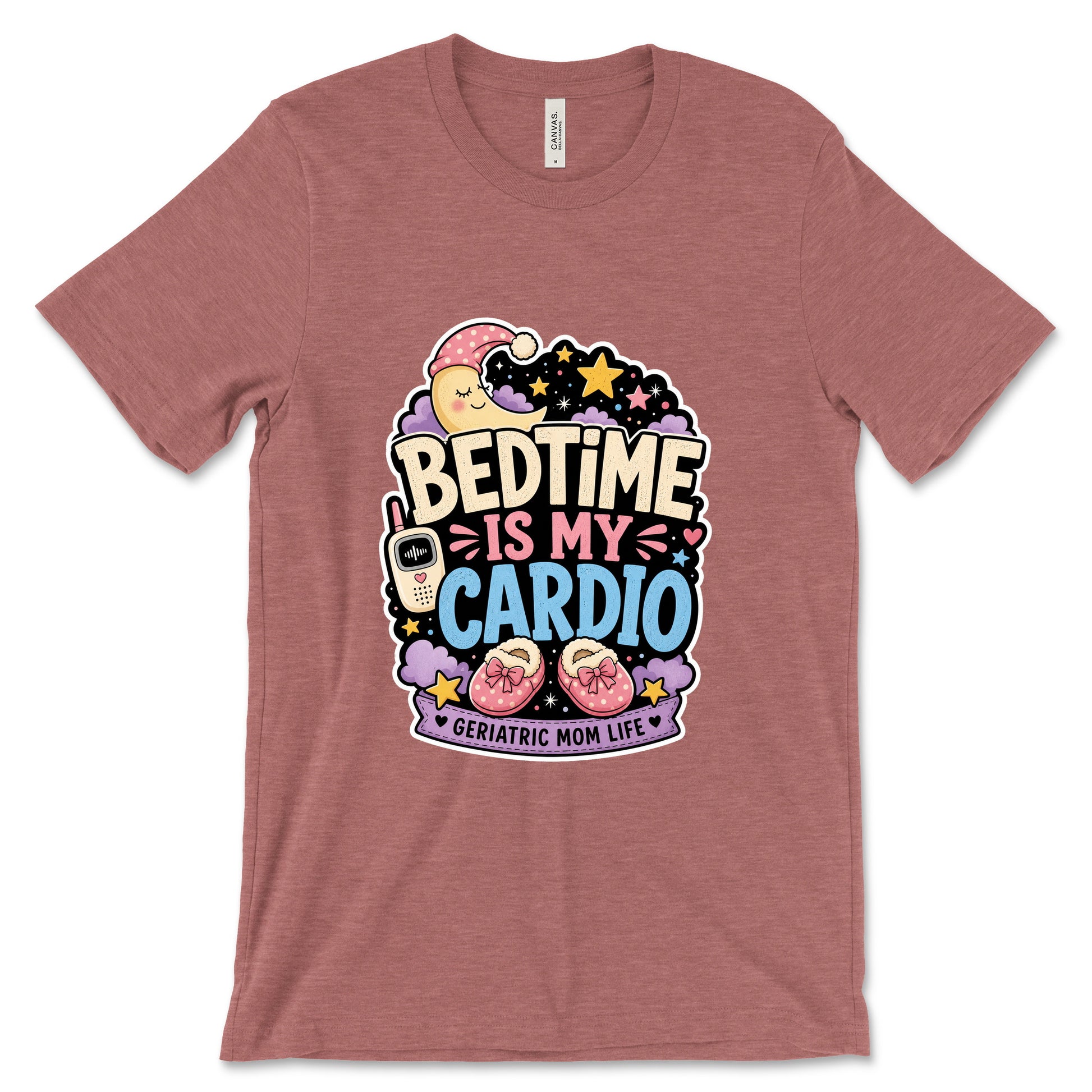 Bedtime Is My Cardio Heather Mauve