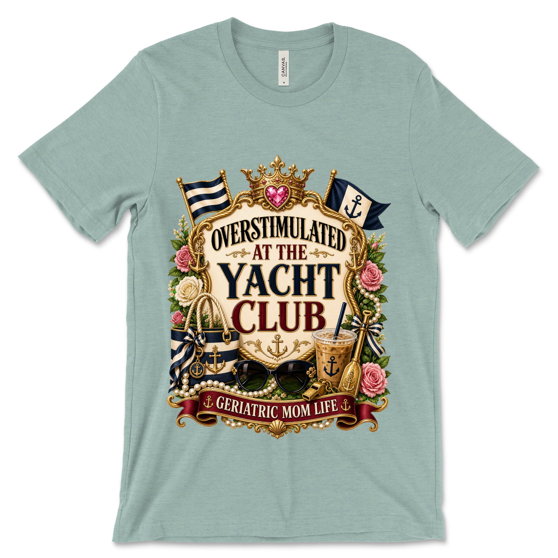 Overstimulated At The Yacht Club Heather Dusty Blue