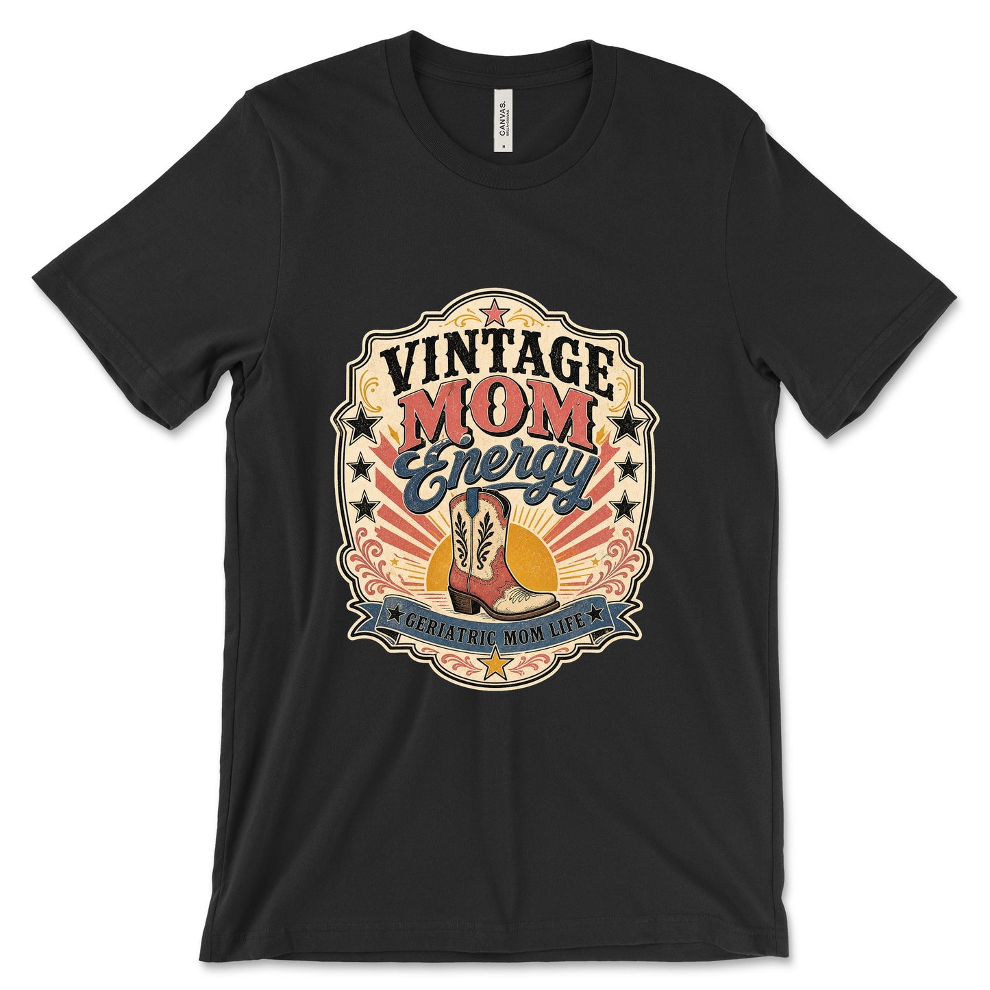 Vintage Mom Energy Black