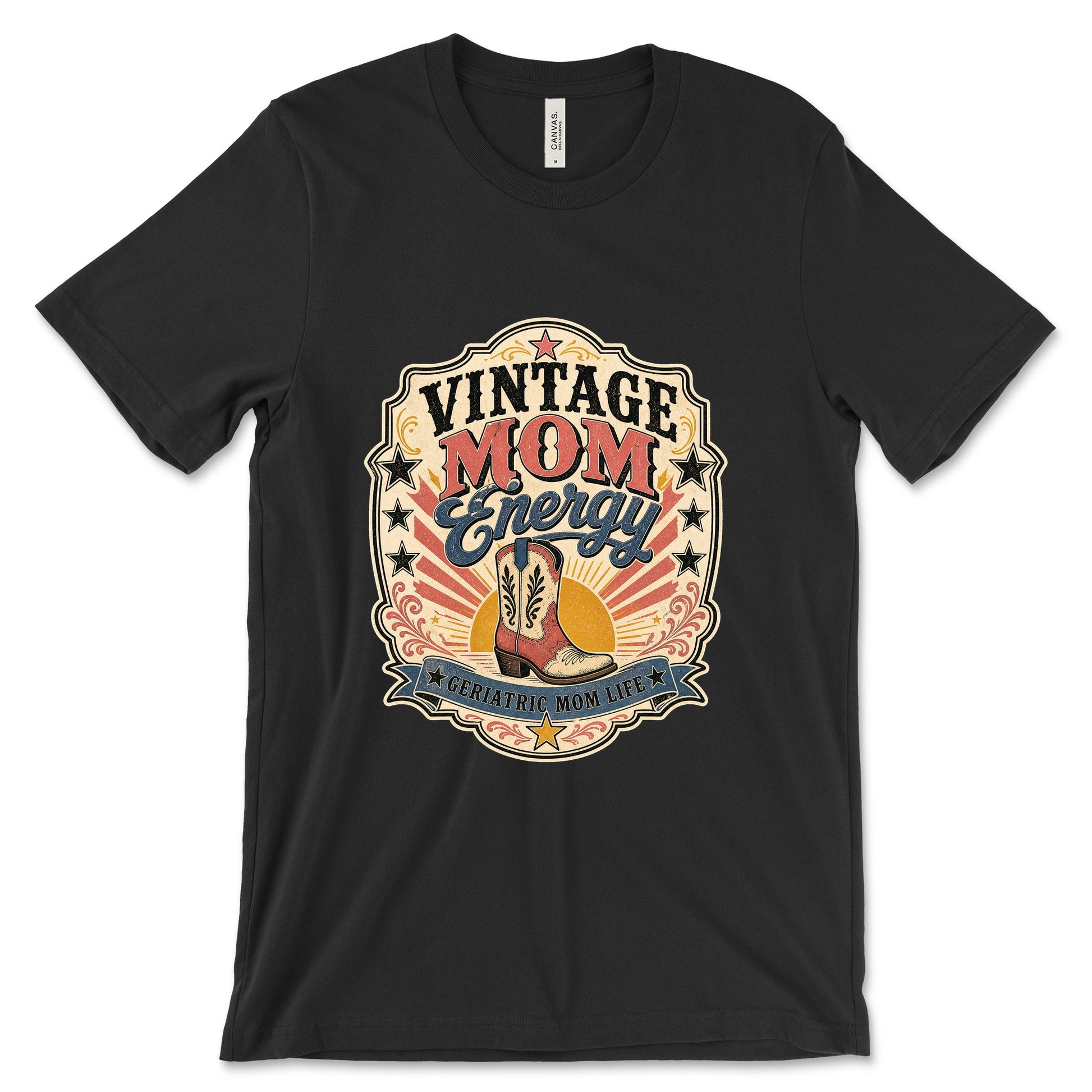 Vintage Mom Energy Black