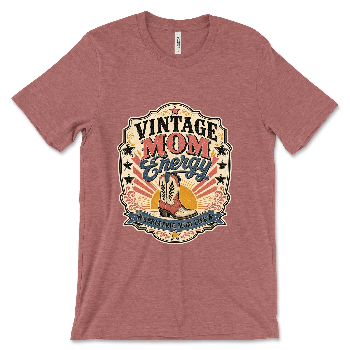 Vintage Mom Energy Heather Mauve