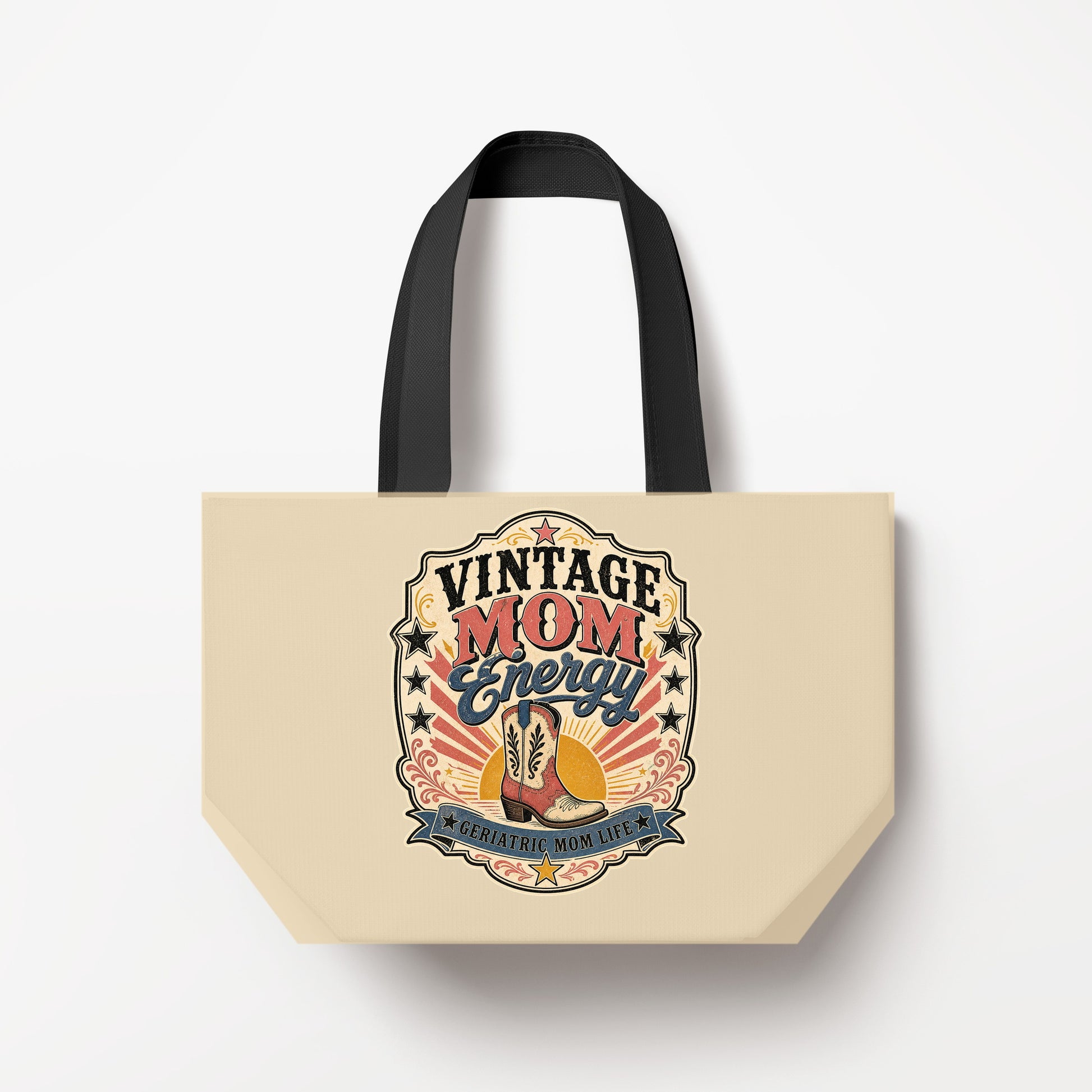 Vintage Mom Energy Natural Canvas
