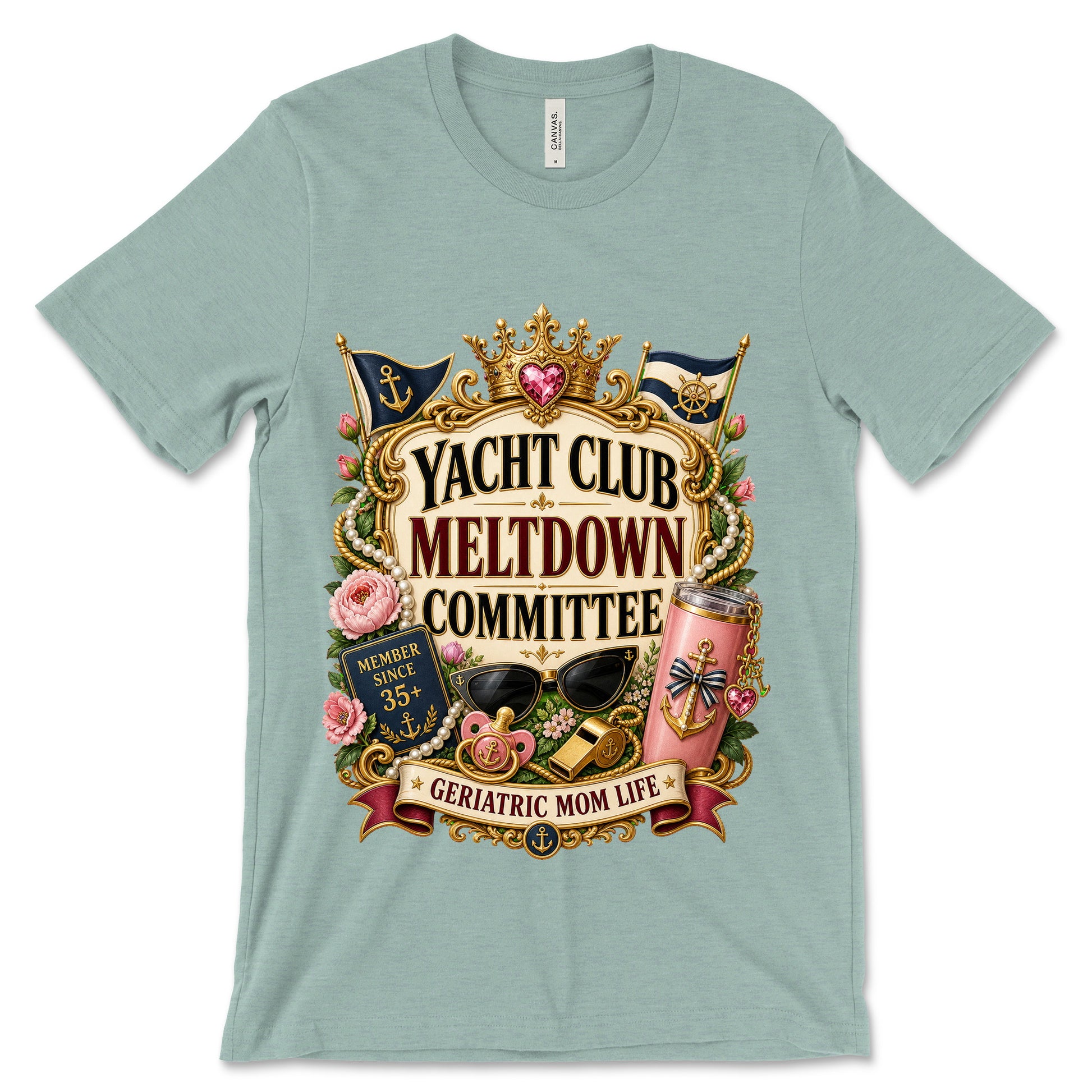 Yacht Club Meltdown Committee Heather Dusty Blue