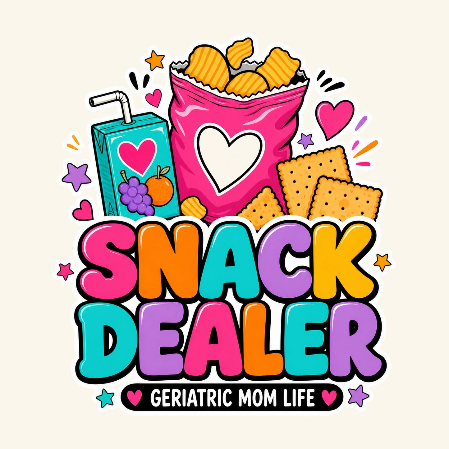 Snack Dealer readable design detail