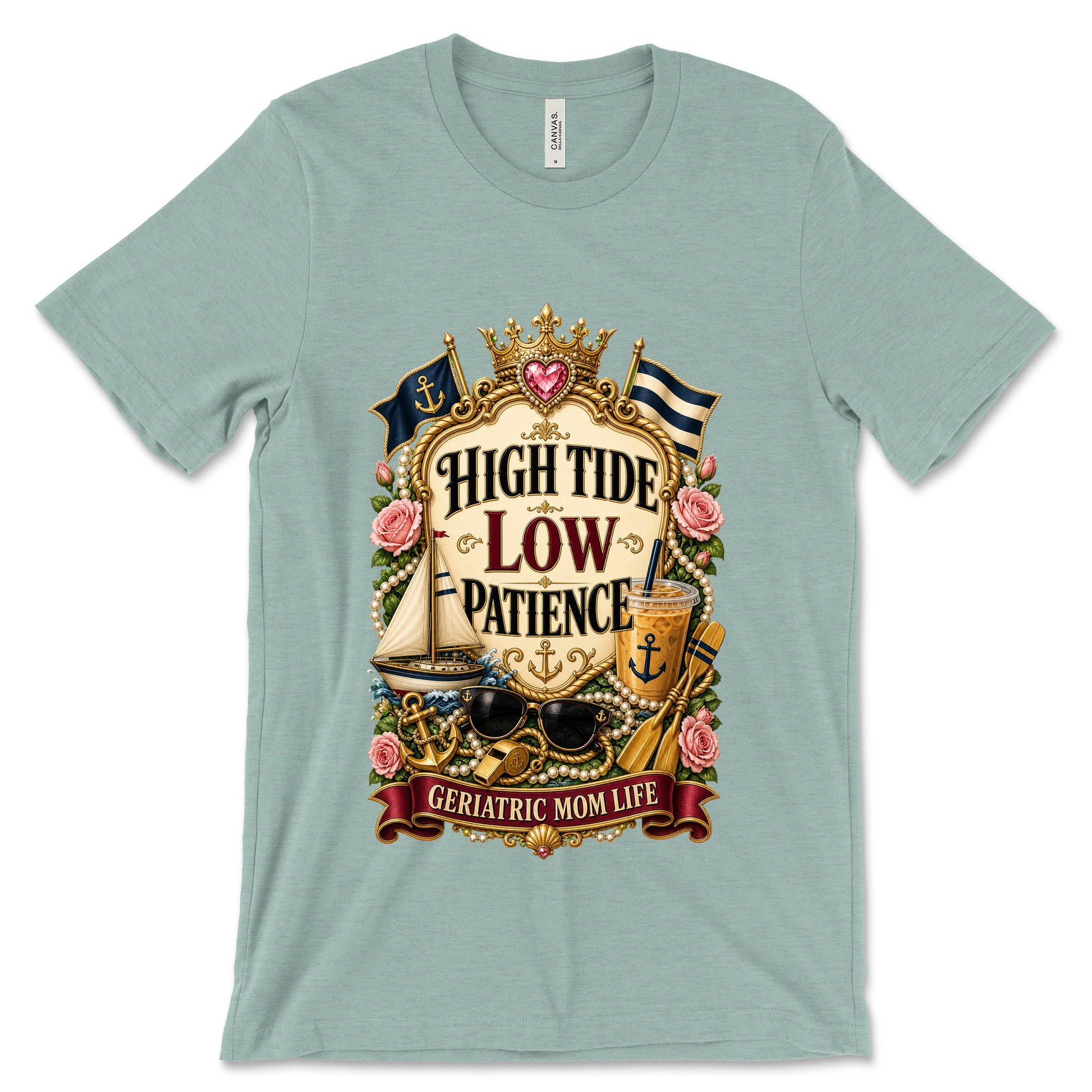 High Tide Low Patience Heather Dusty Blue