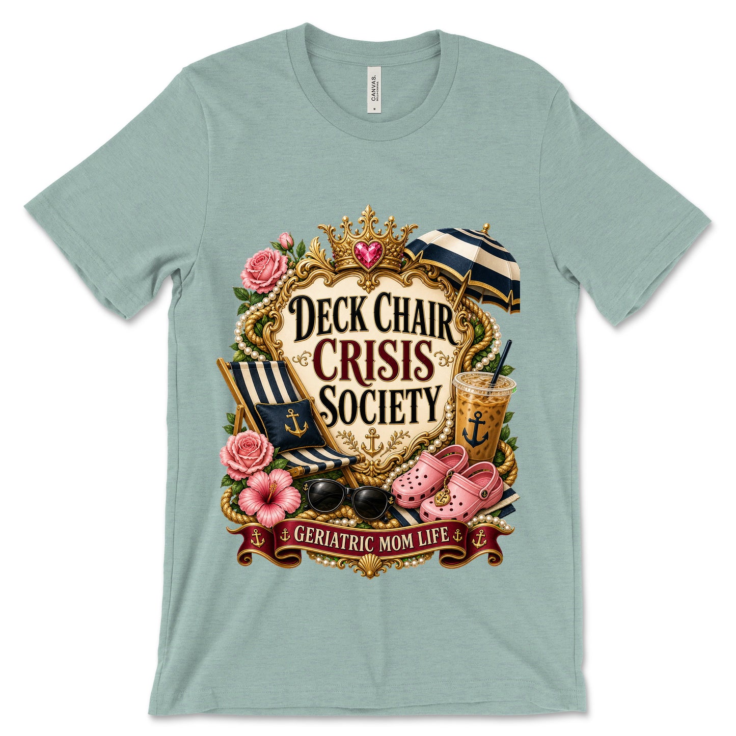 Deck Chair Crisis Society Heather Dusty Blue
