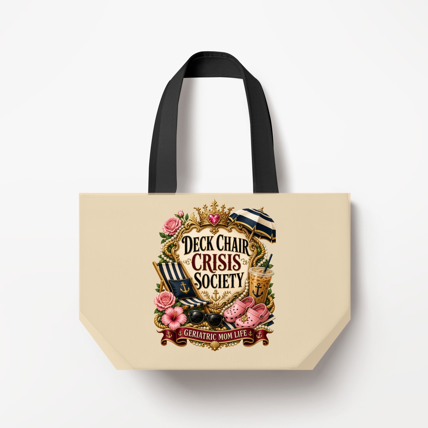 Deck Chair Crisis Society Natural Canvas Bag
