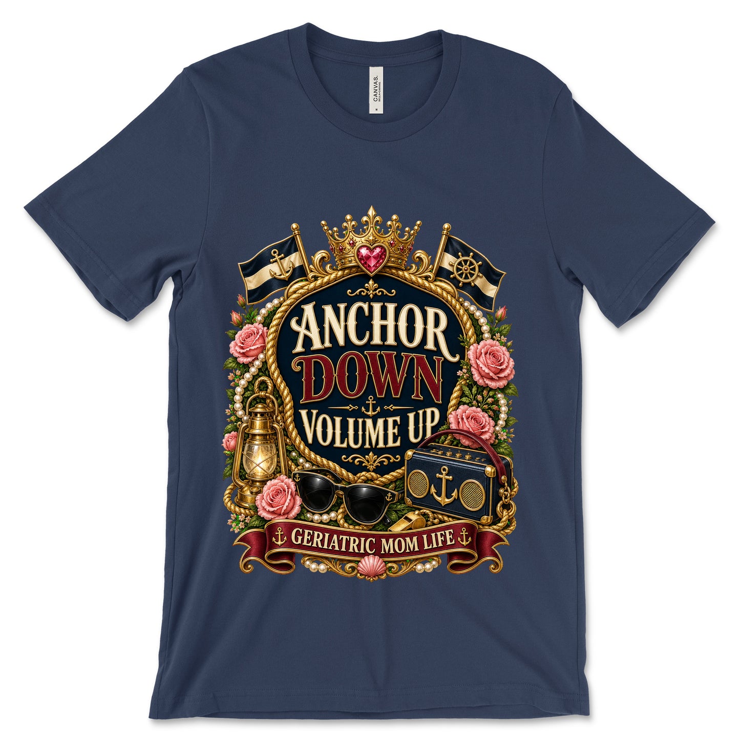 Anchor Down Volume Up Navy