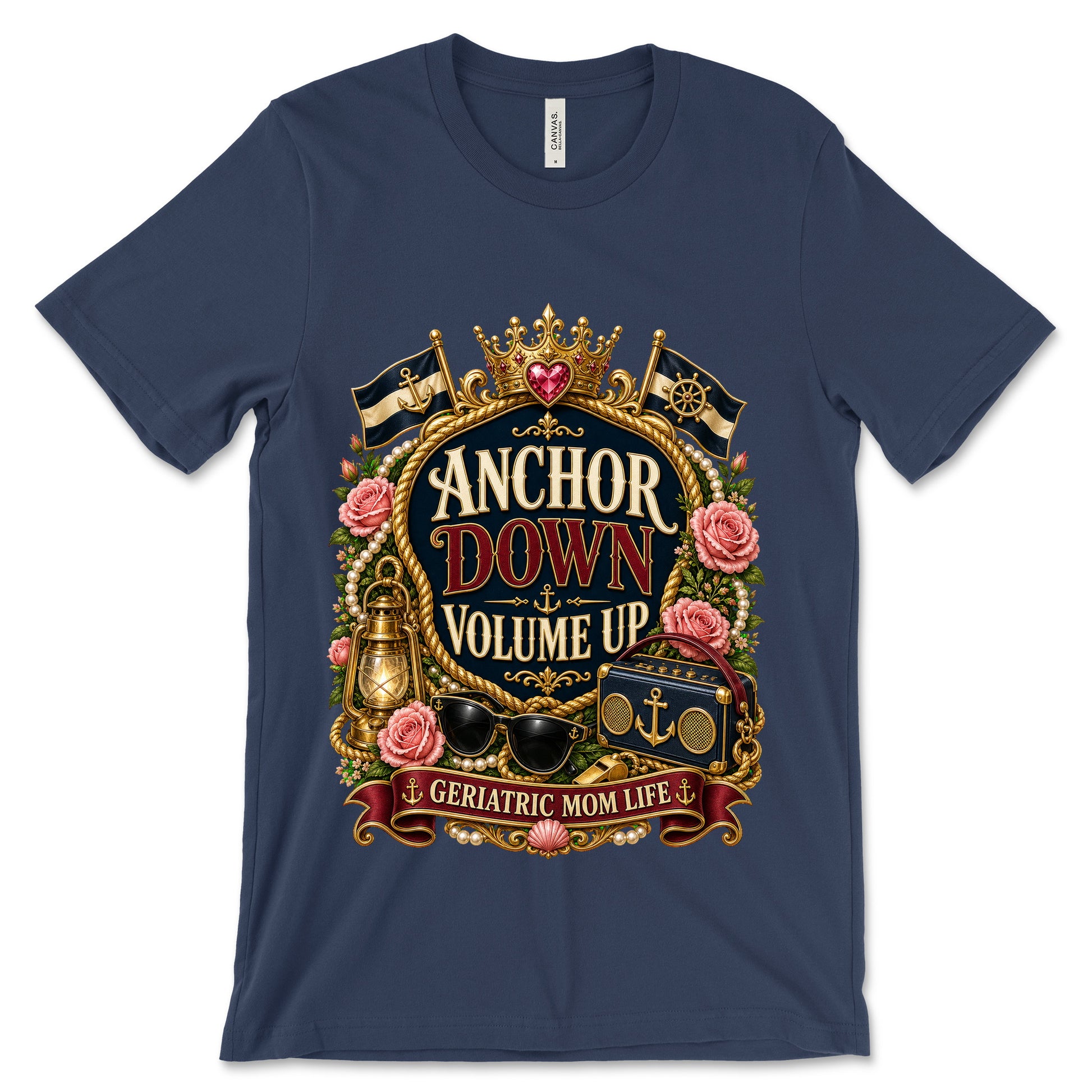 Anchor Down Volume Up Navy