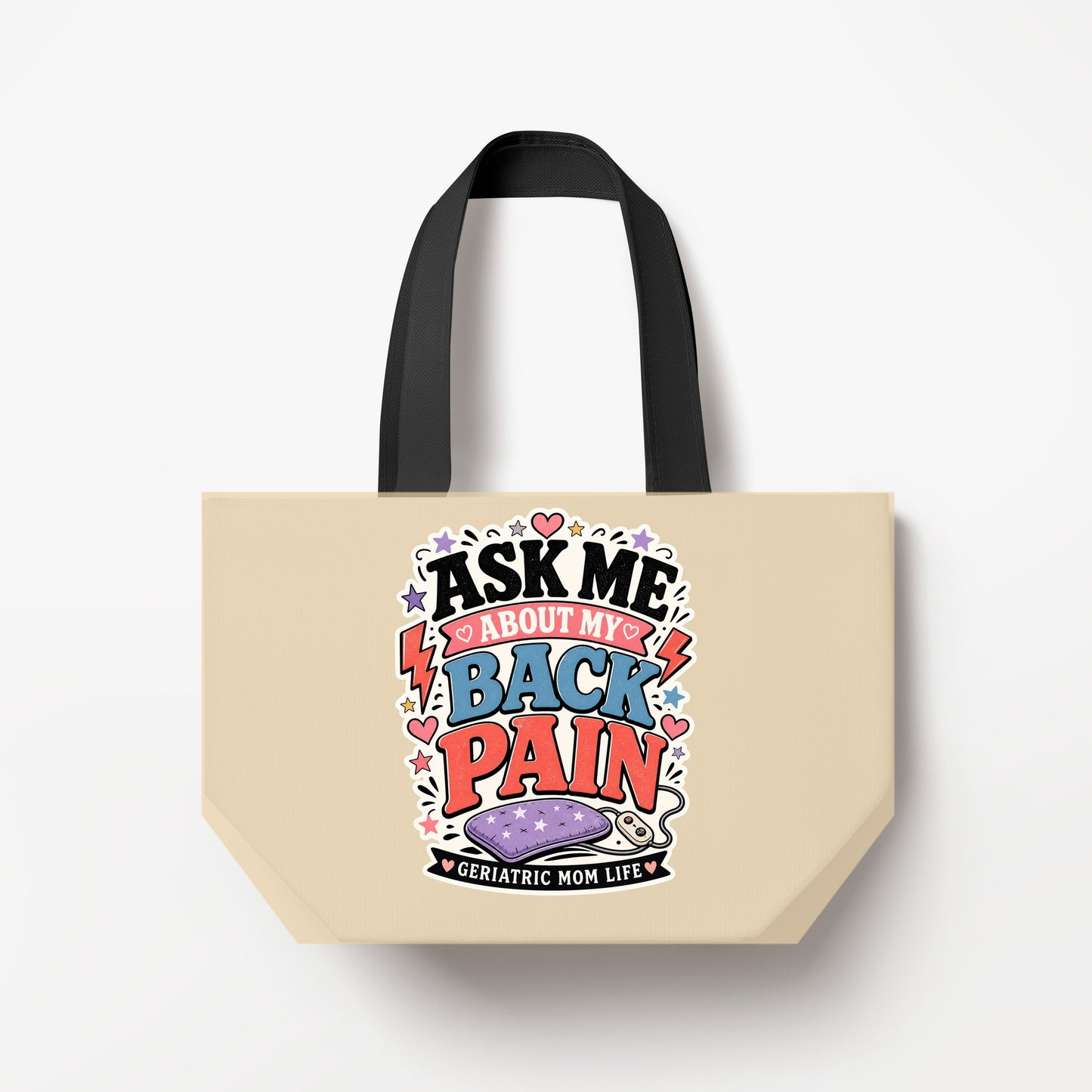 Ask Me About My Back Pain Natural Canvas