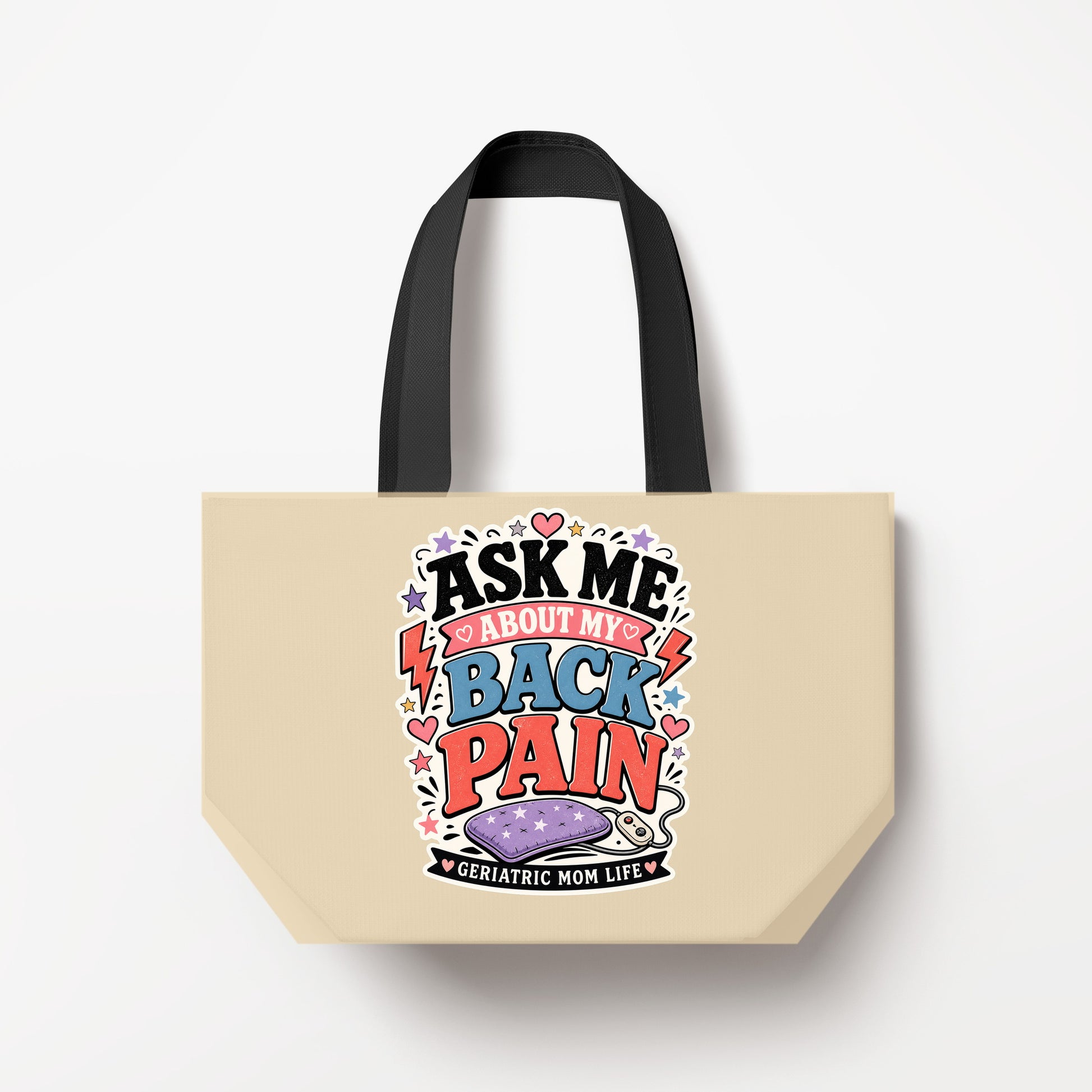 Ask Me About My Back Pain Natural Canvas