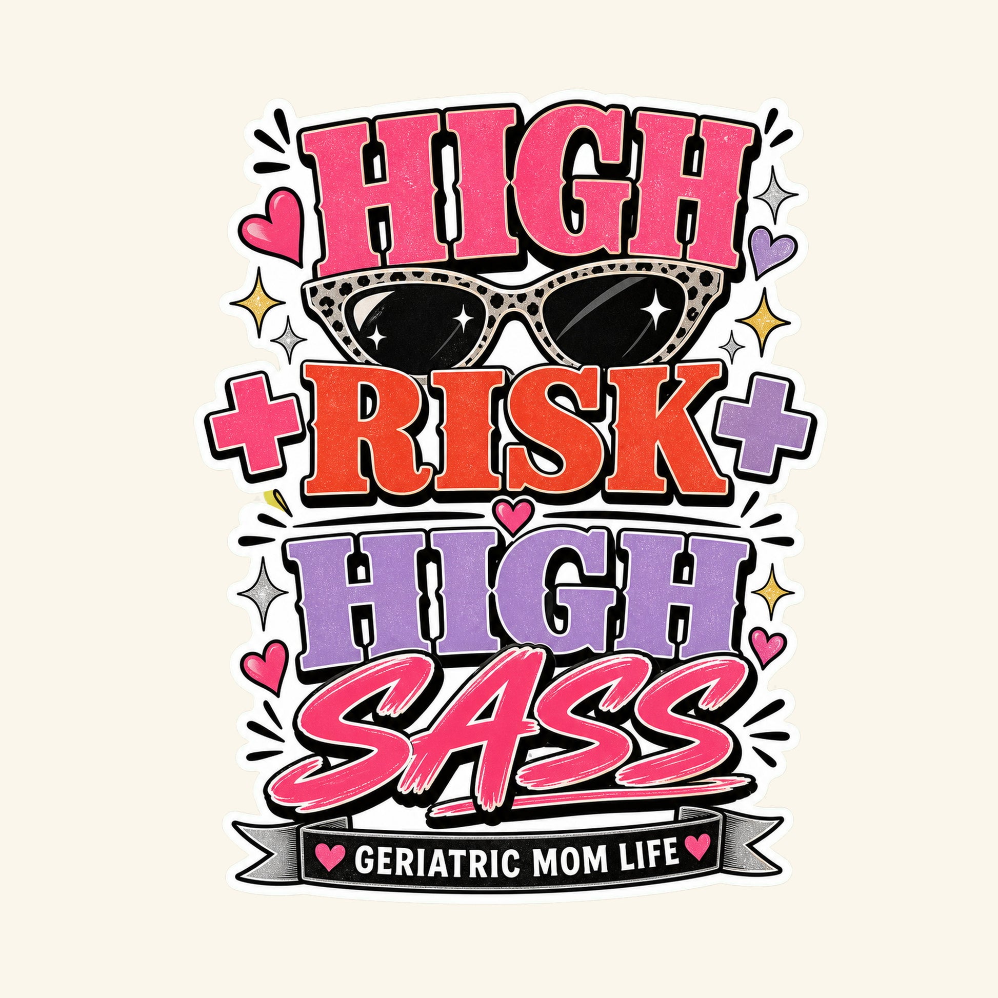 High Risk High Sass readable design detail