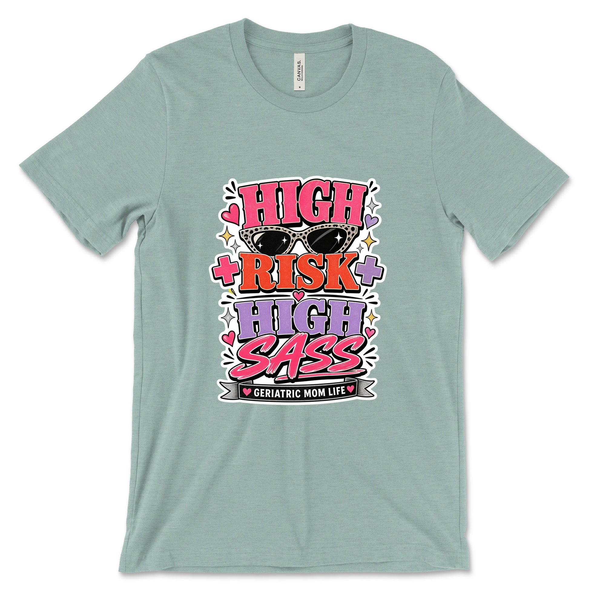 High Risk High Sass Heather Dusty Blue