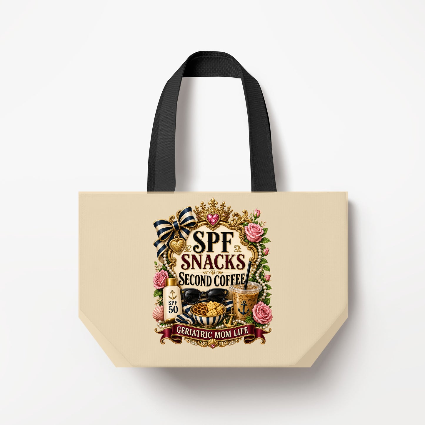 SPF Snacks Second Coffee Natural Canvas Bag