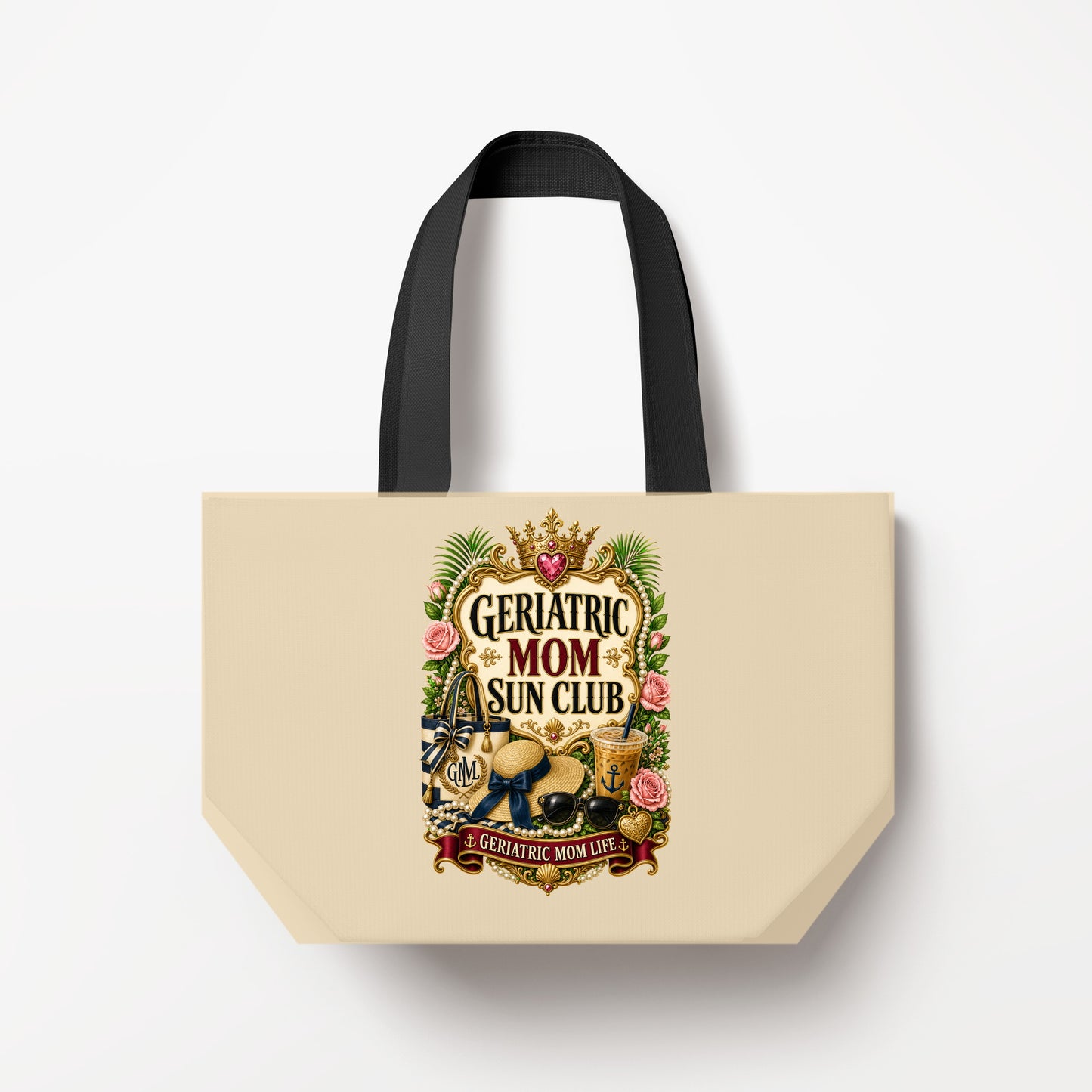 Geriatric Mom Sun Club Natural Canvas Bag