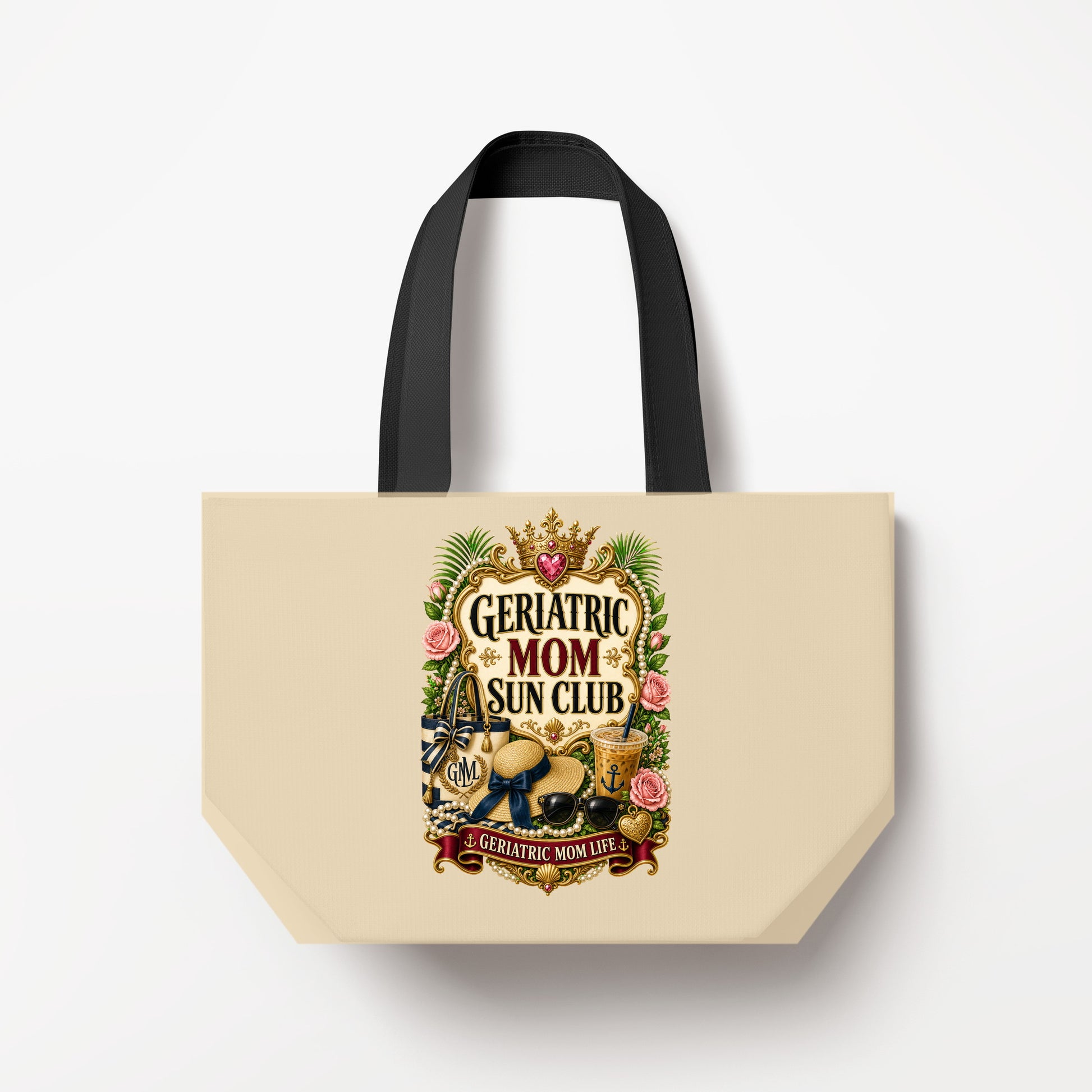 Geriatric Mom Sun Club Natural Canvas Bag