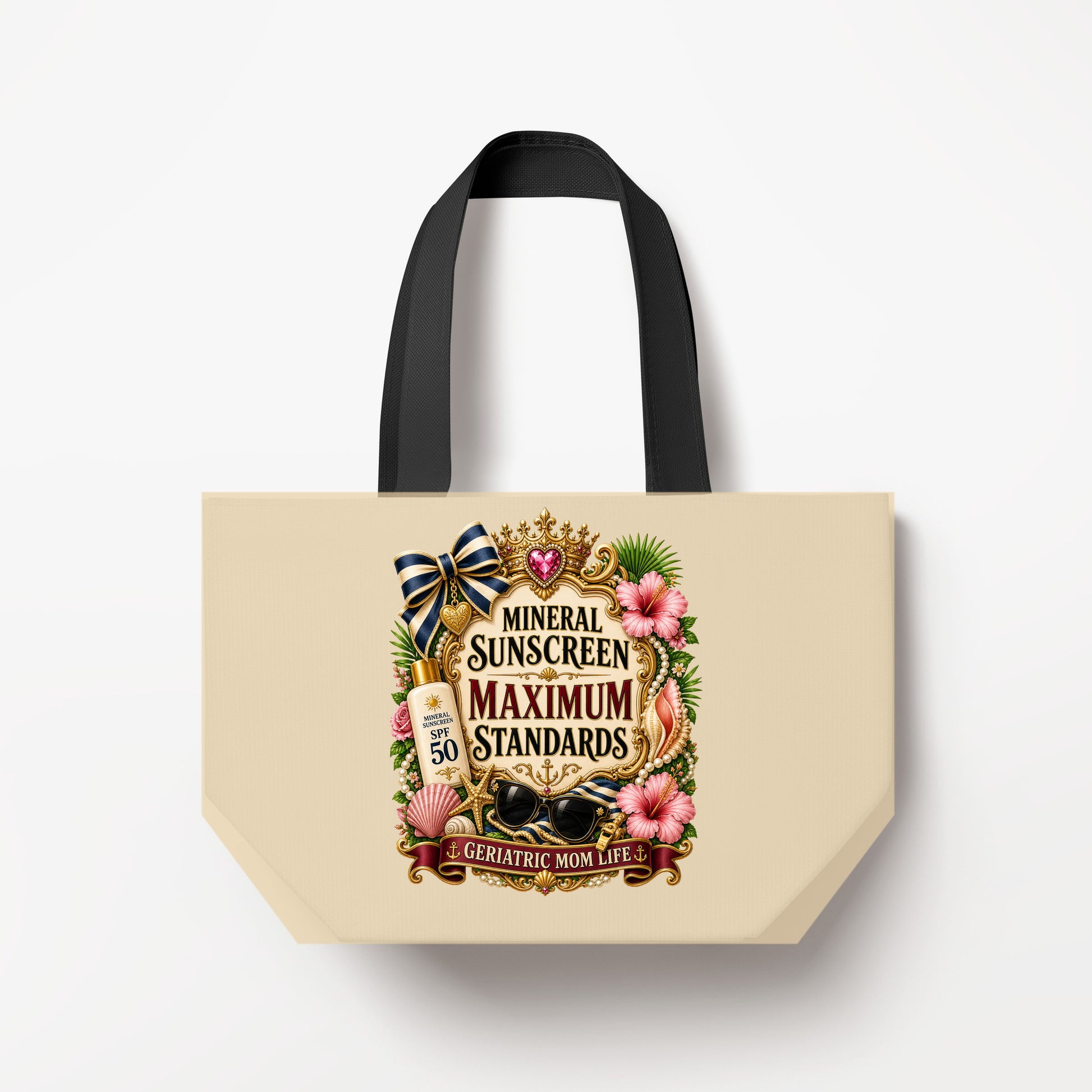 Mineral Sunscreen Maximum Standards Natural Canvas Bag