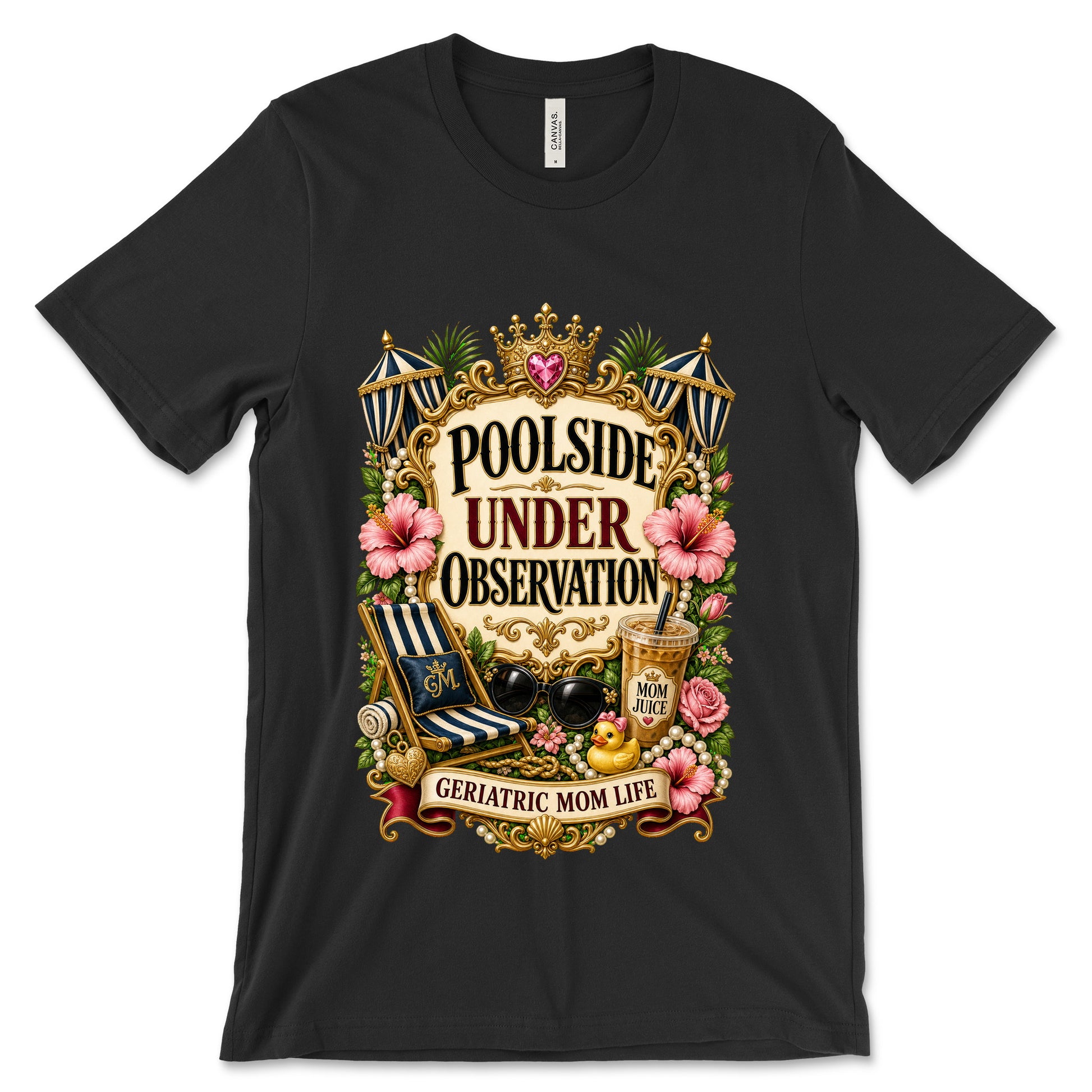 Poolside Under Observation Black