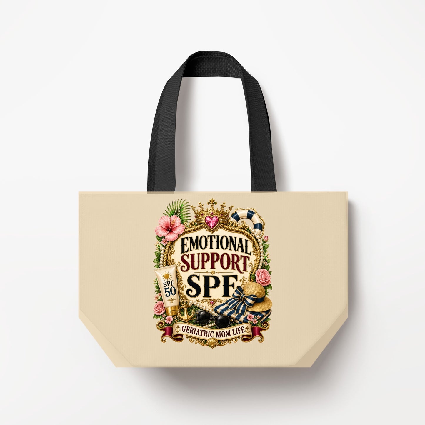 Emotional Support SPF Natural Canvas Bag