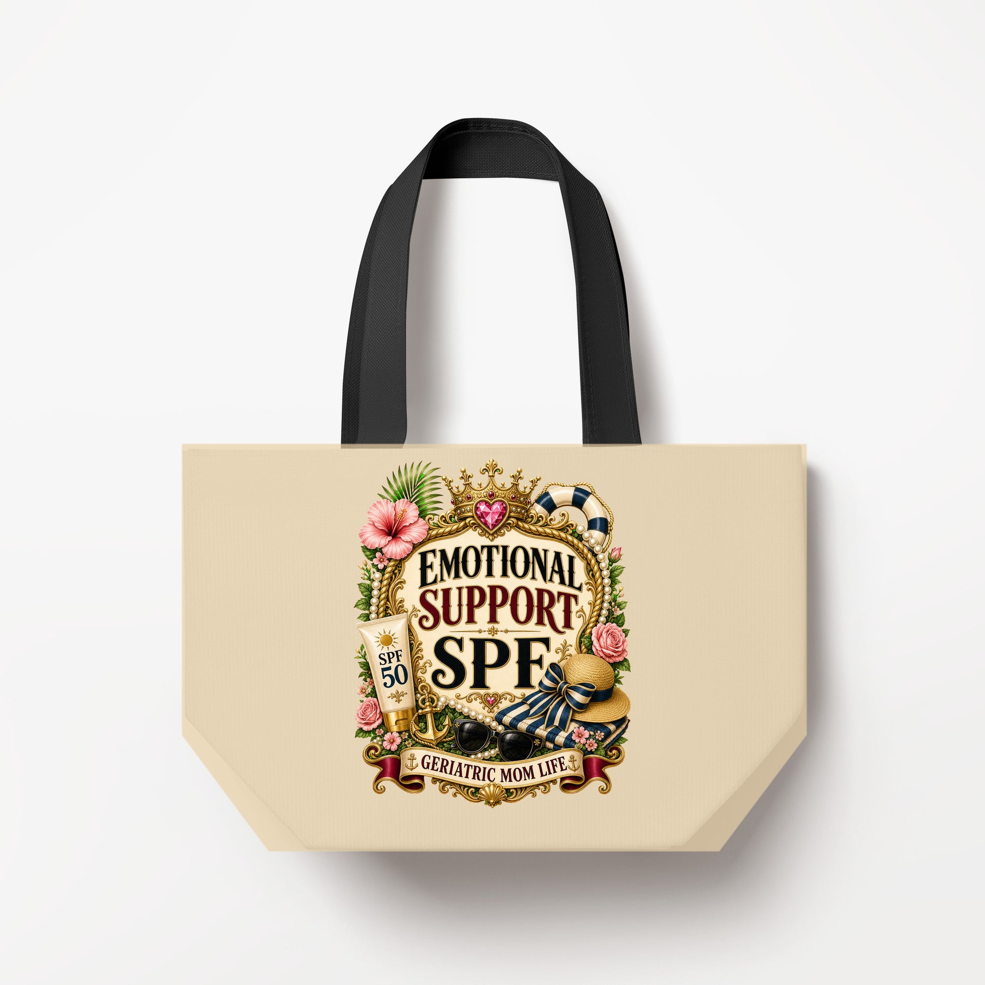 Emotional Support SPF Natural Canvas Bag