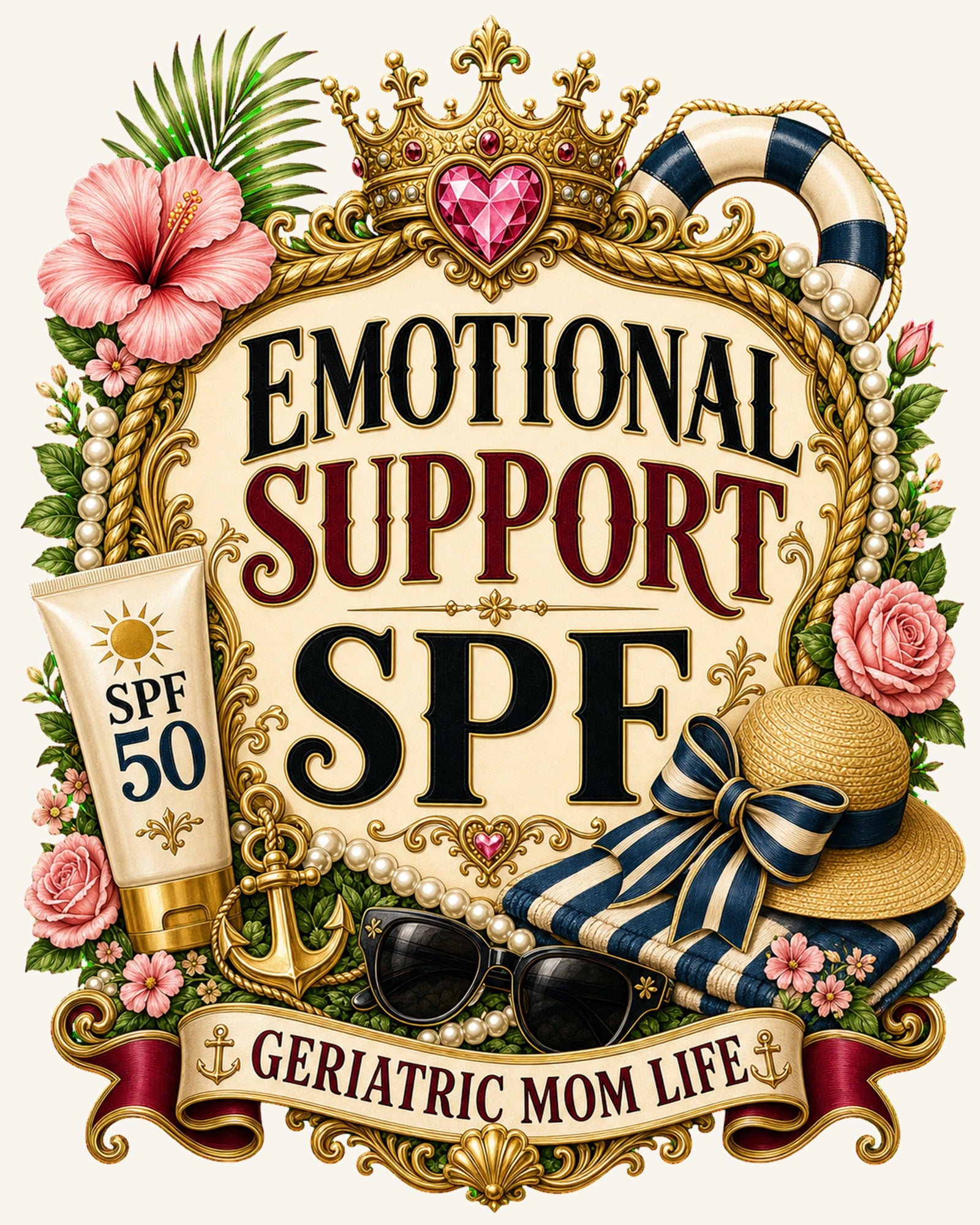 Emotional Support SPF readable design detail