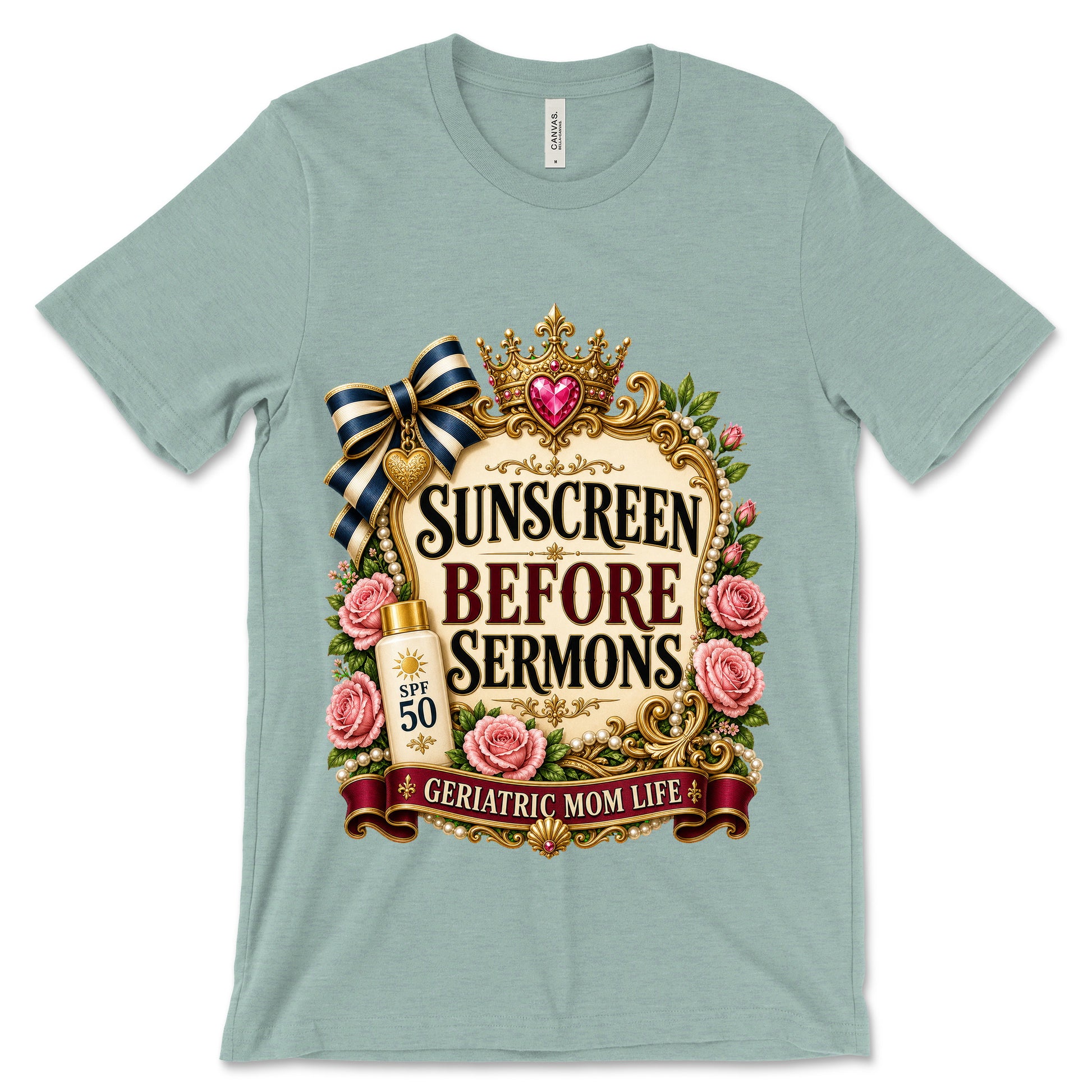 Sunscreen Before Sermons Heather Dusty Blue