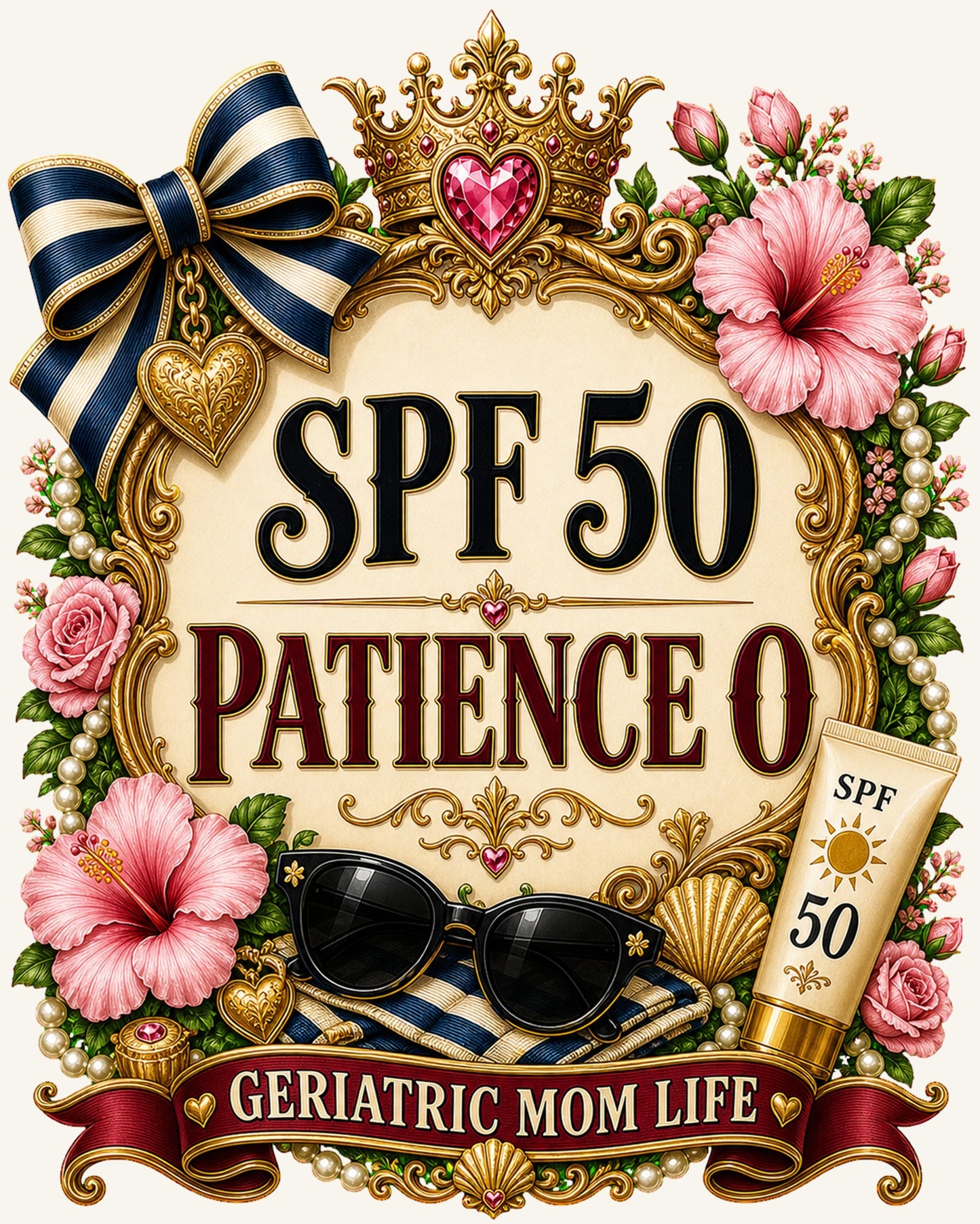 SPF 50 Patience 0 readable design detail