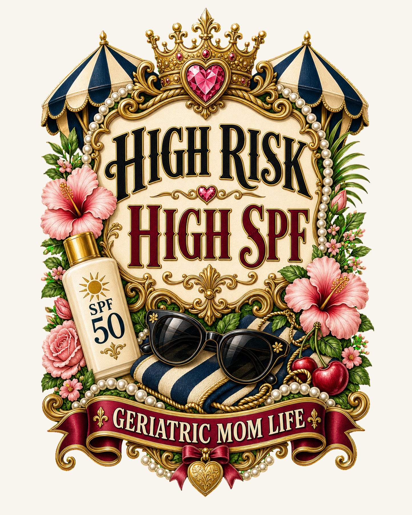 High Risk High SPF readable design detail