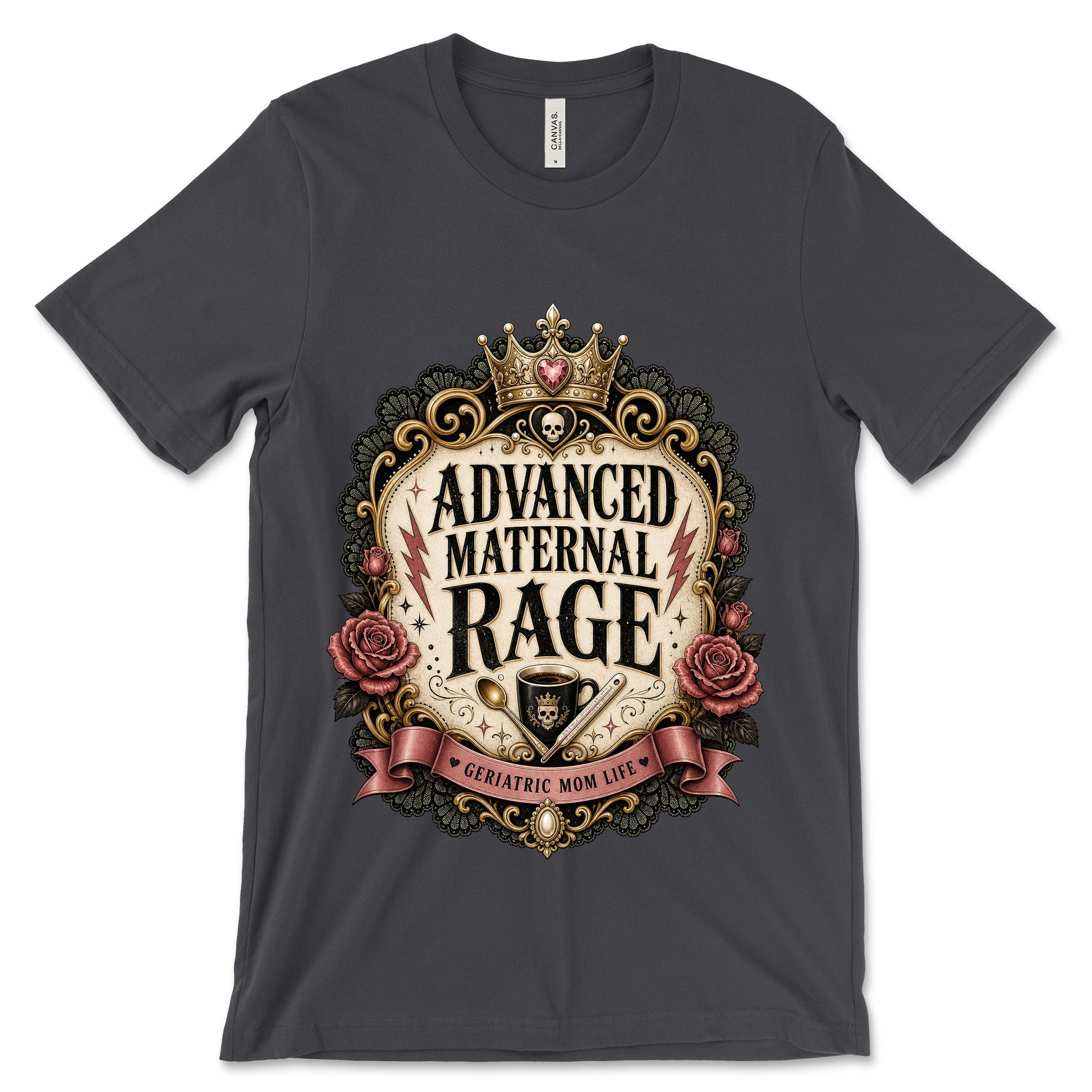 Advanced Maternal Rage Dark Grey shirt mockup