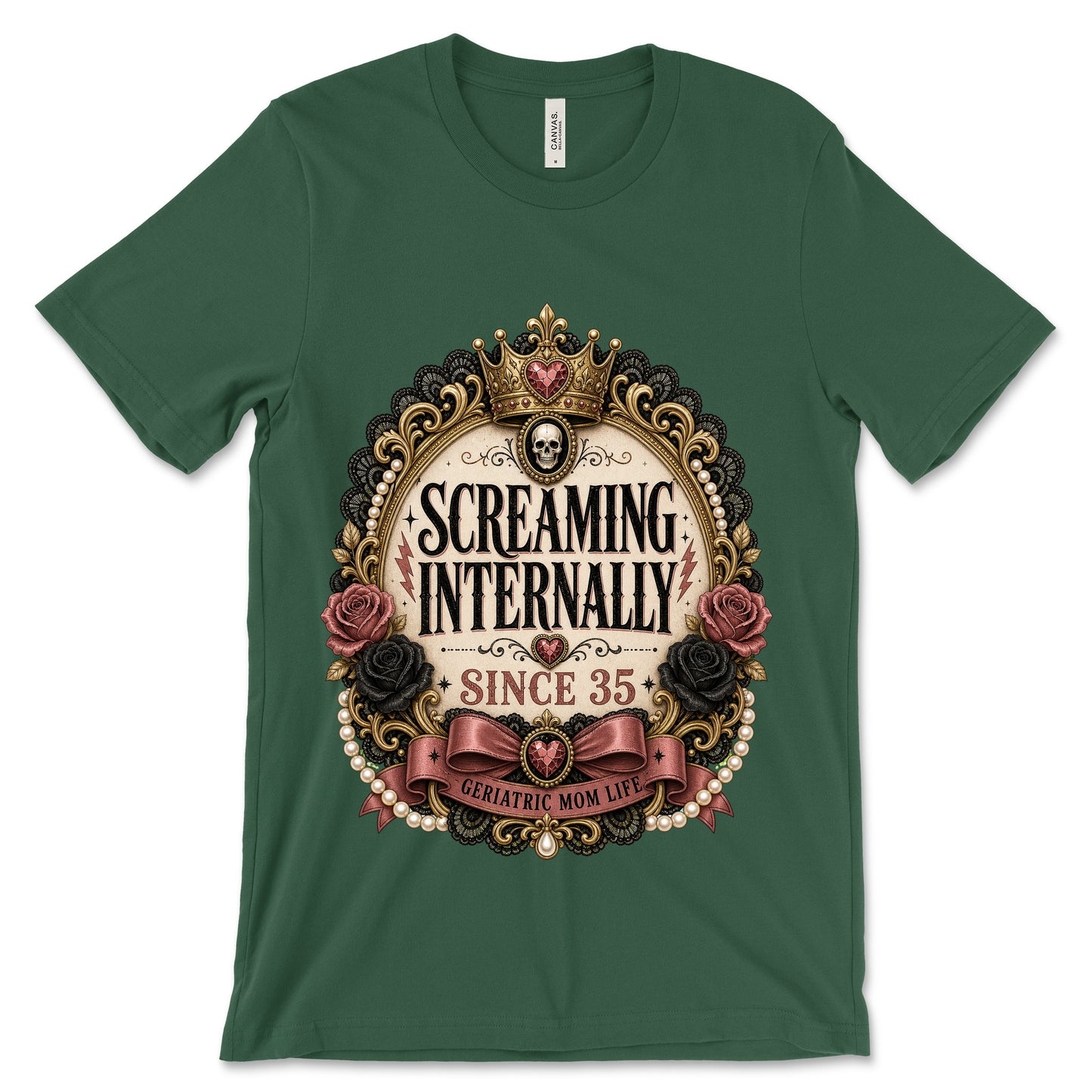 Screaming Internally Since 35 Forest shirt mockup