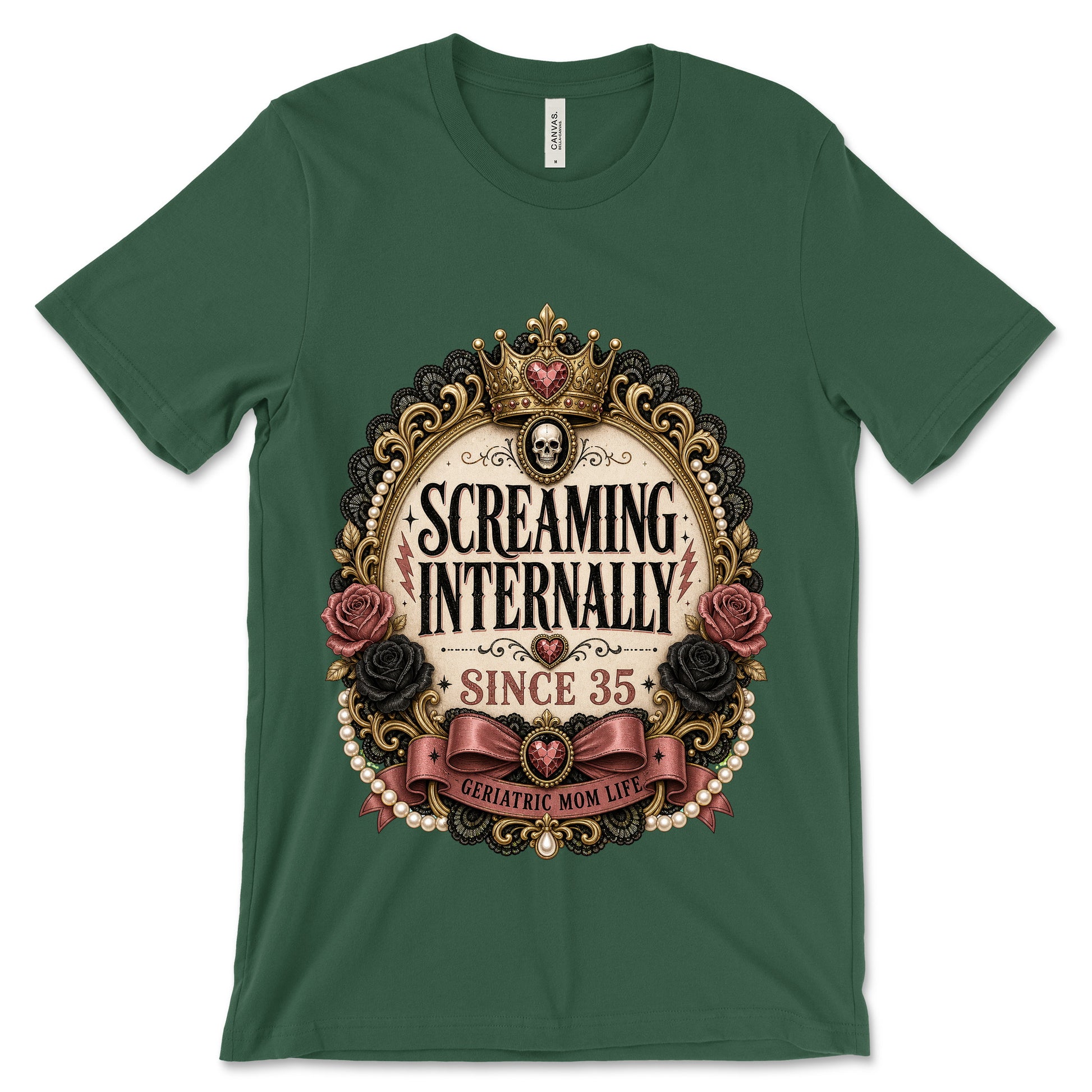 Screaming Internally Since 35 Forest shirt mockup