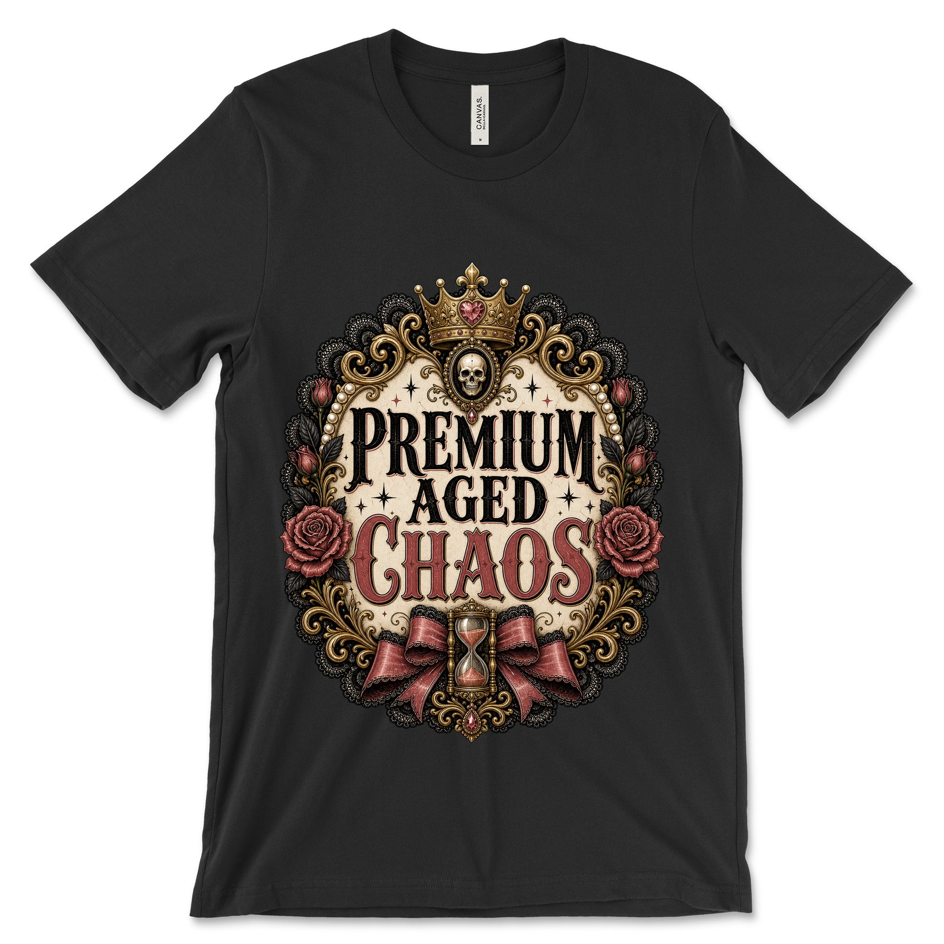 Premium Aged Chaos Black shirt mockup