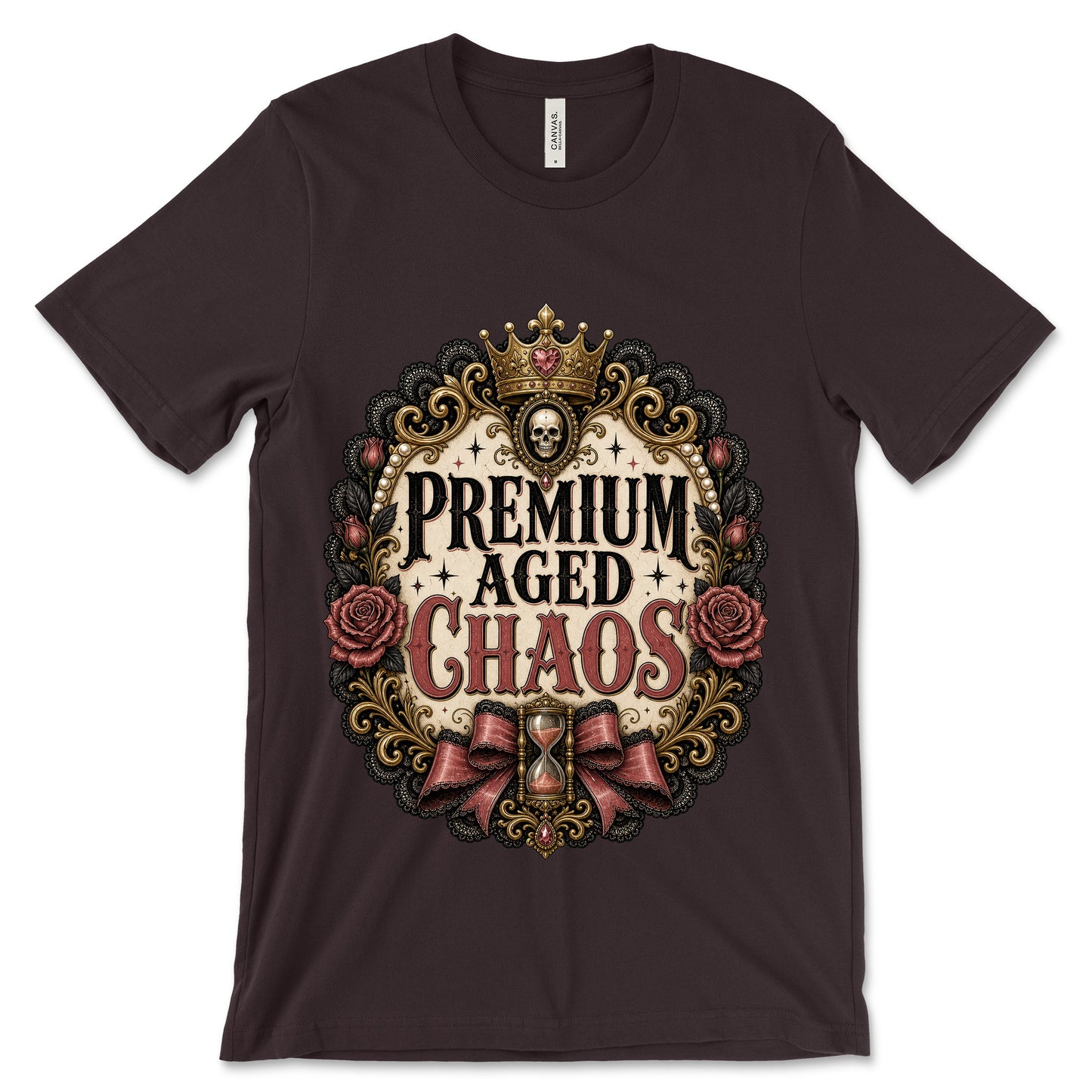 Premium Aged Chaos Oxblood Black shirt mockup