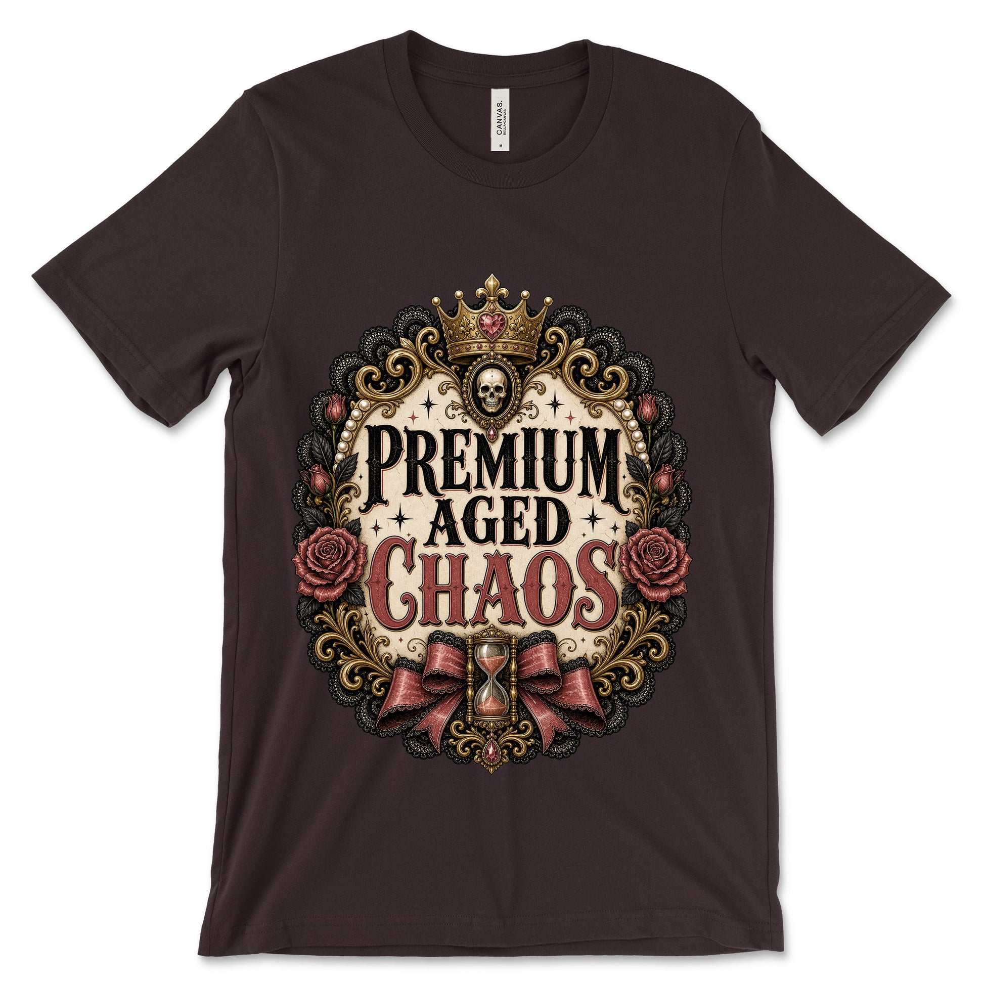 Premium Aged Chaos Oxblood Black shirt mockup