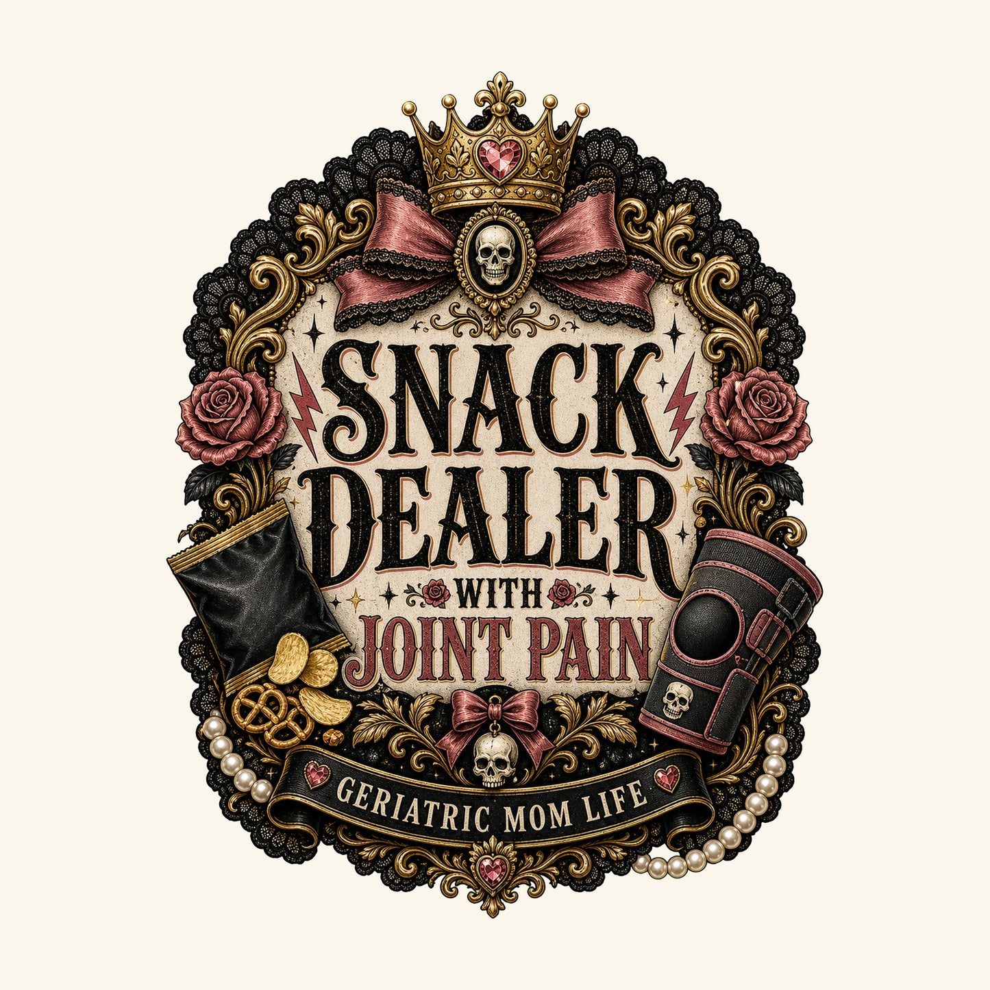Snack Dealer With Joint Pain design detail